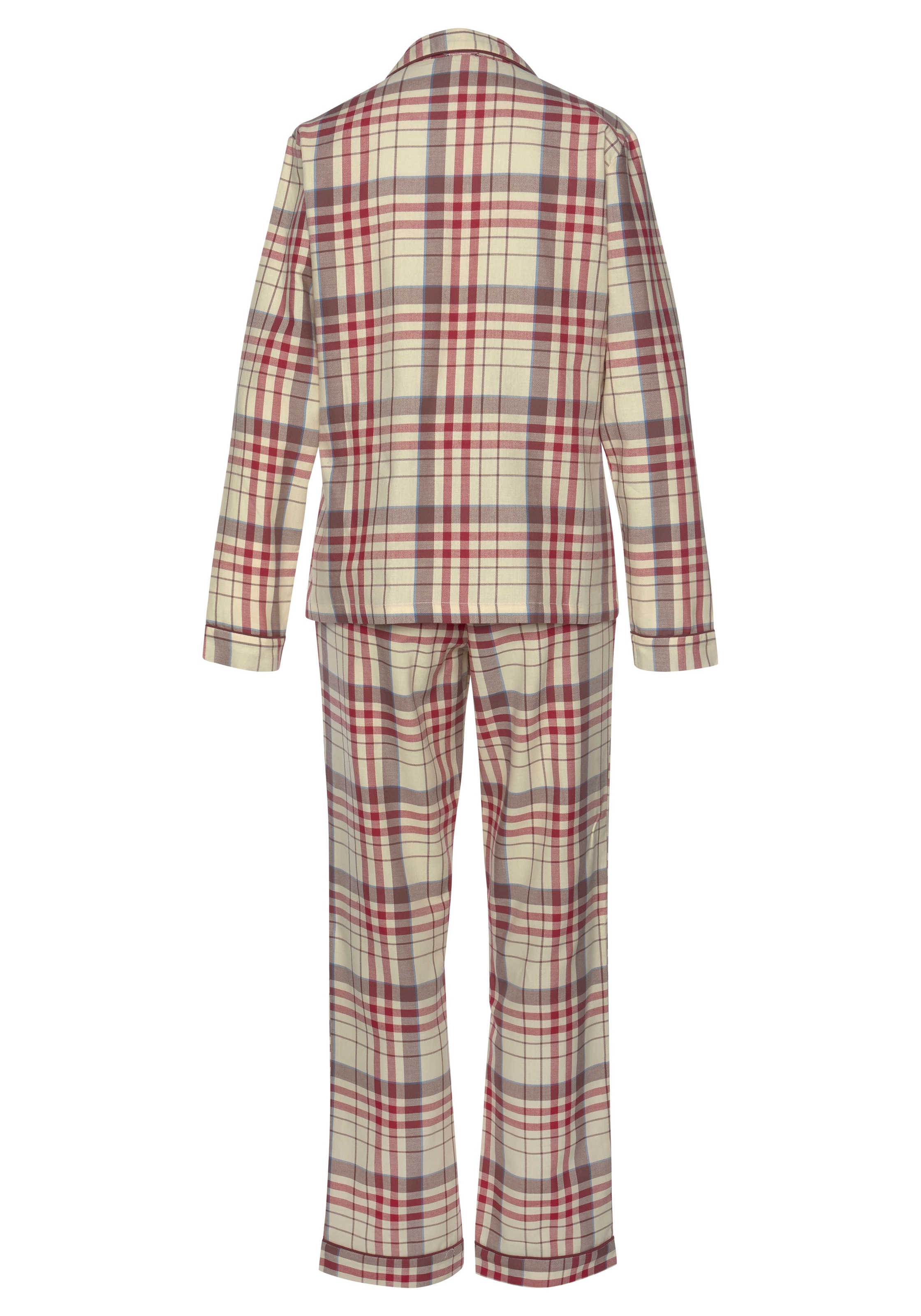 H.I.S Pyjama, (Set, 2 tlg.), aus Flanell mit Allover-Karomuster