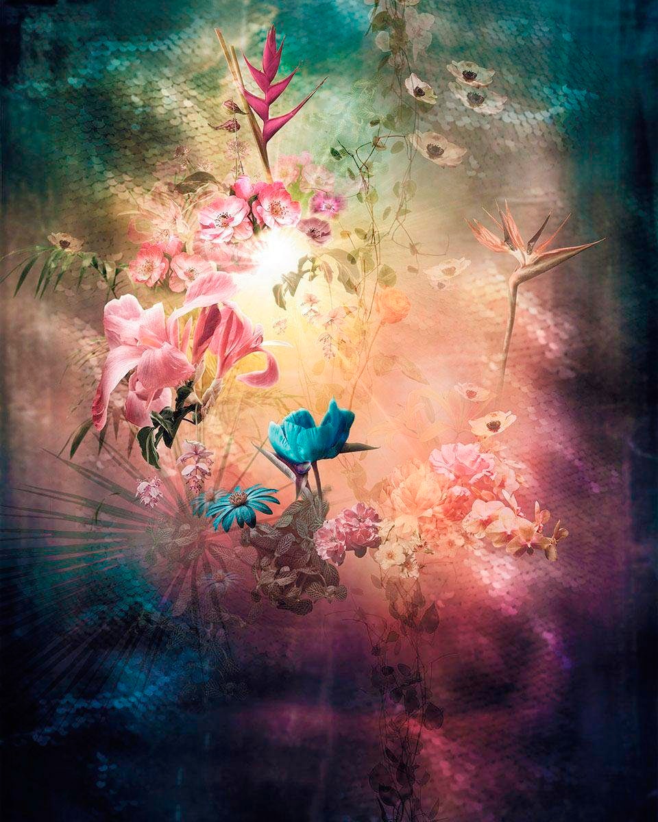 Image of Komar Vliestapete "Digitaldruck Vlies - Enlightenment - Grösse 200 x 250 cm" bedruckt glatt Wohnzimmer, Schlafzimmer