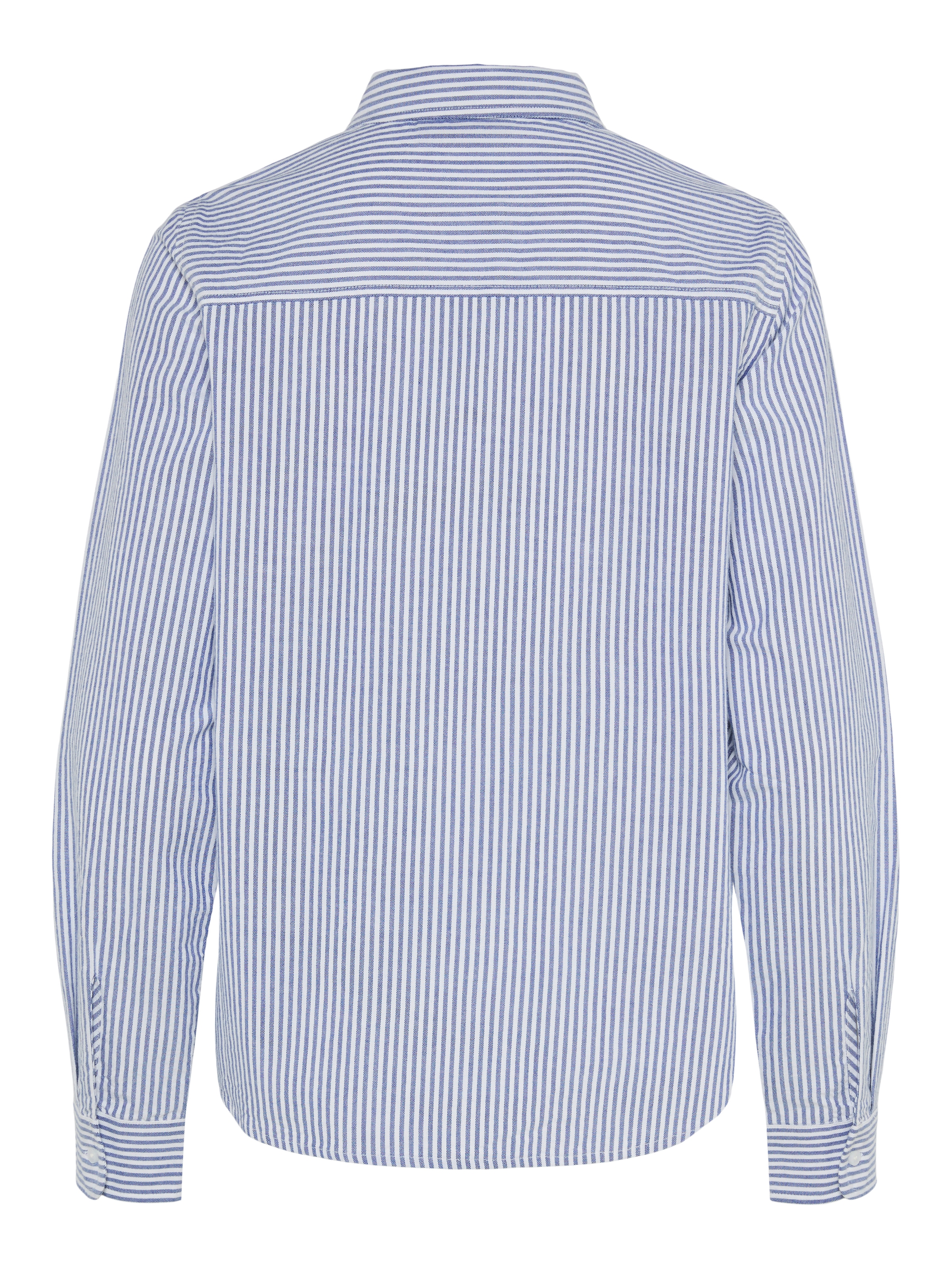 pieces Blouse à manches longues »PCIRENE LS SHIRT WVN NOOS« coton, coupe régulière