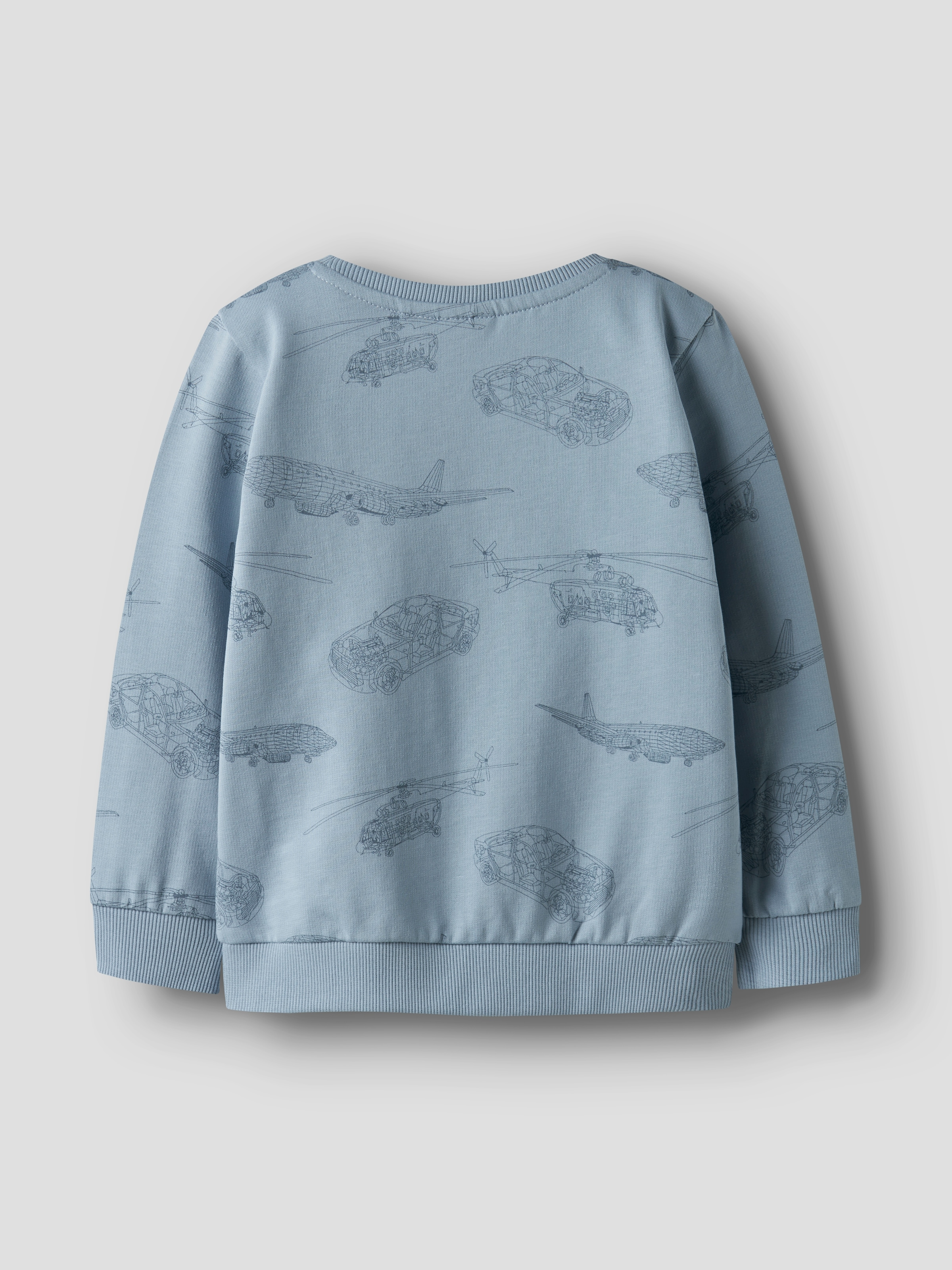 Name It Sweatshirt »NMMVARON für Jungen mit Alloverprint und Rippbündchen«, bedruckt, casual, regular fit, Baumwolle, Rundhals
