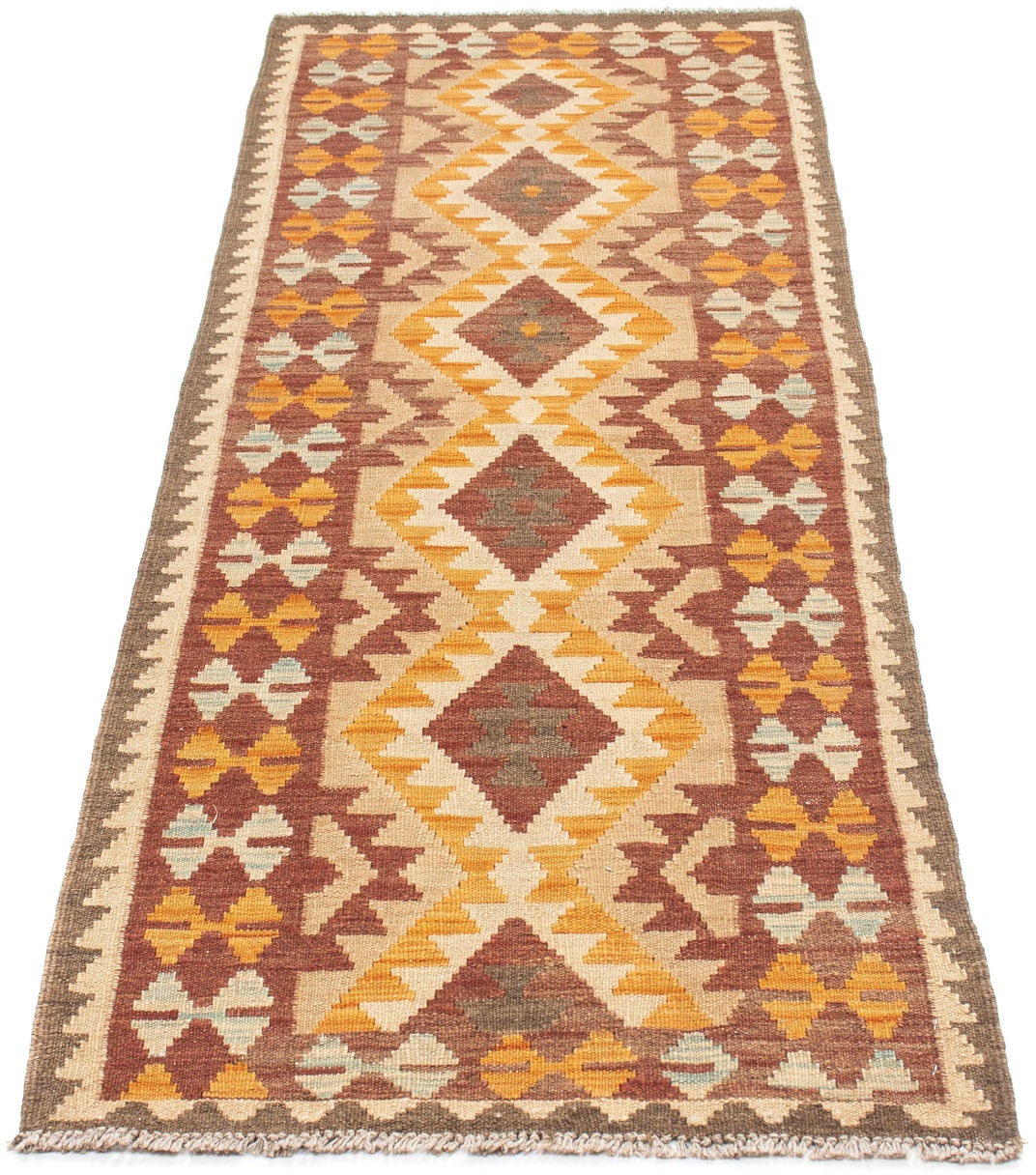 Image of morgenland Läufer »Kelim Medaillon Beige 194 x 63 cm«, rechteckig, 0,4 mm Höhe, OrientOptik bei Ackermann Versand Schweiz