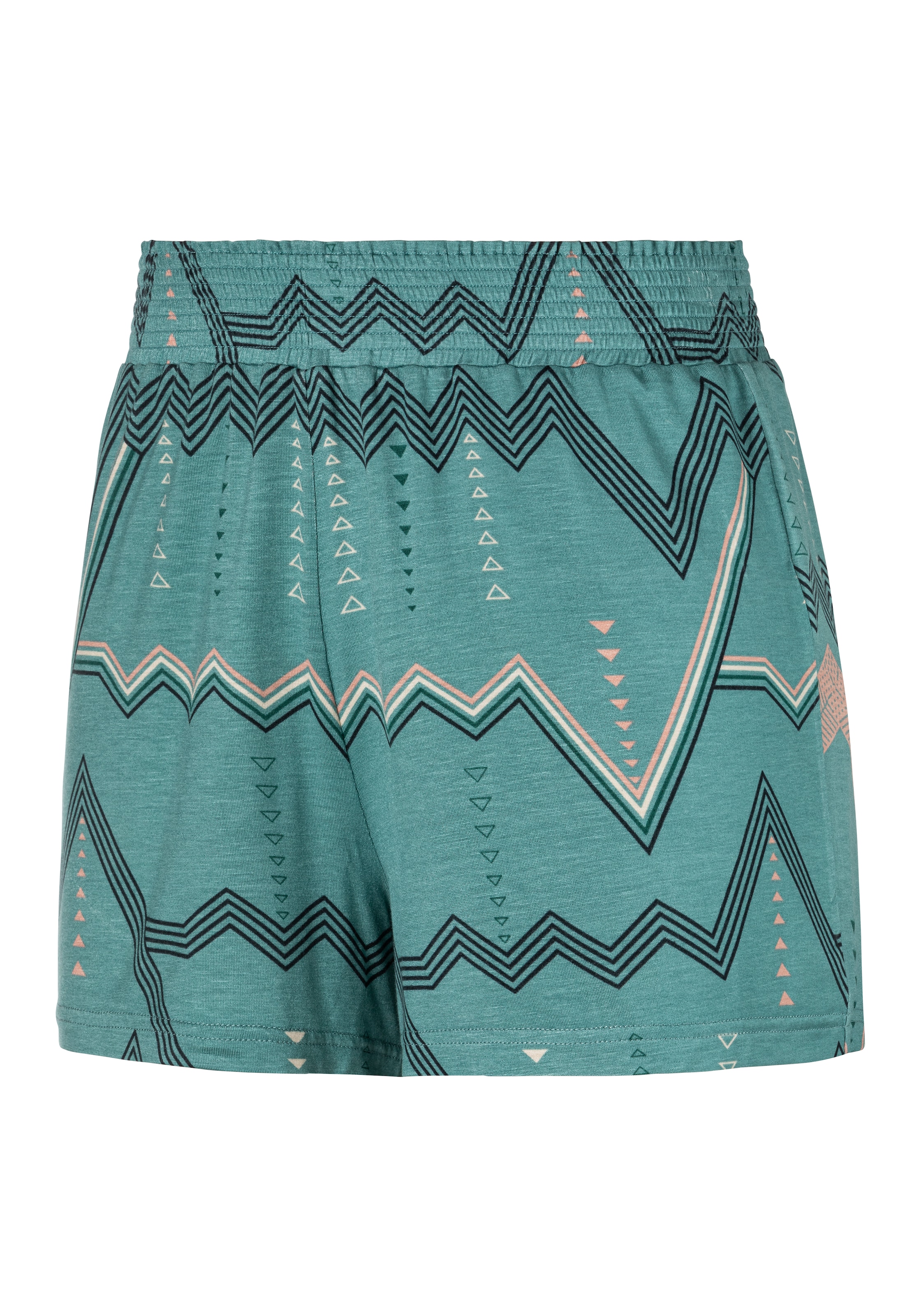 LASCANA Shorts de pyjama  mit grafischem Zick-Zack Muster