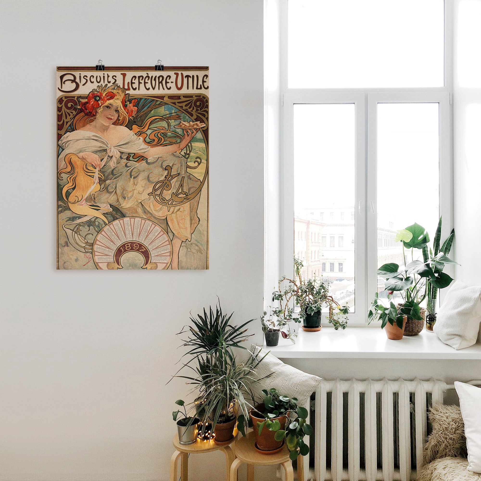 Artland Kunstdruck »Kalenderillustration für Lefèvre-Utile«, Magazincover, (1 St.), als Alubild, Leinwandbild, Wandaufkleber oder Poster in versch. Grössen