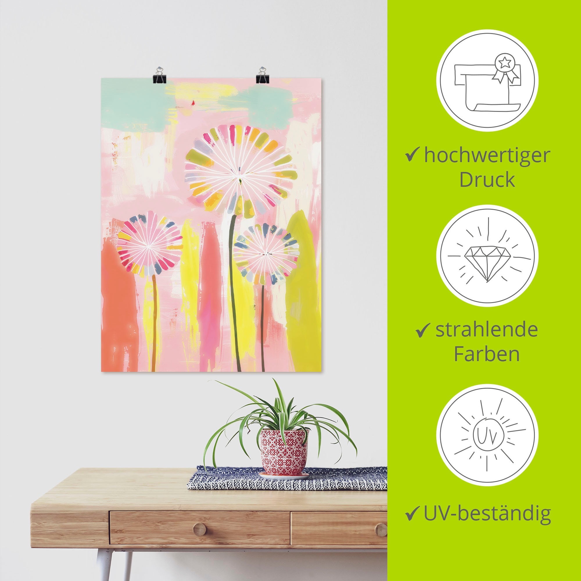 Artland Wandbild »Träume in Pastel« 1 Stk. tlg. als Alubild, Leinwandbild, Poster, Wandaufkleber in verschied. Grössen