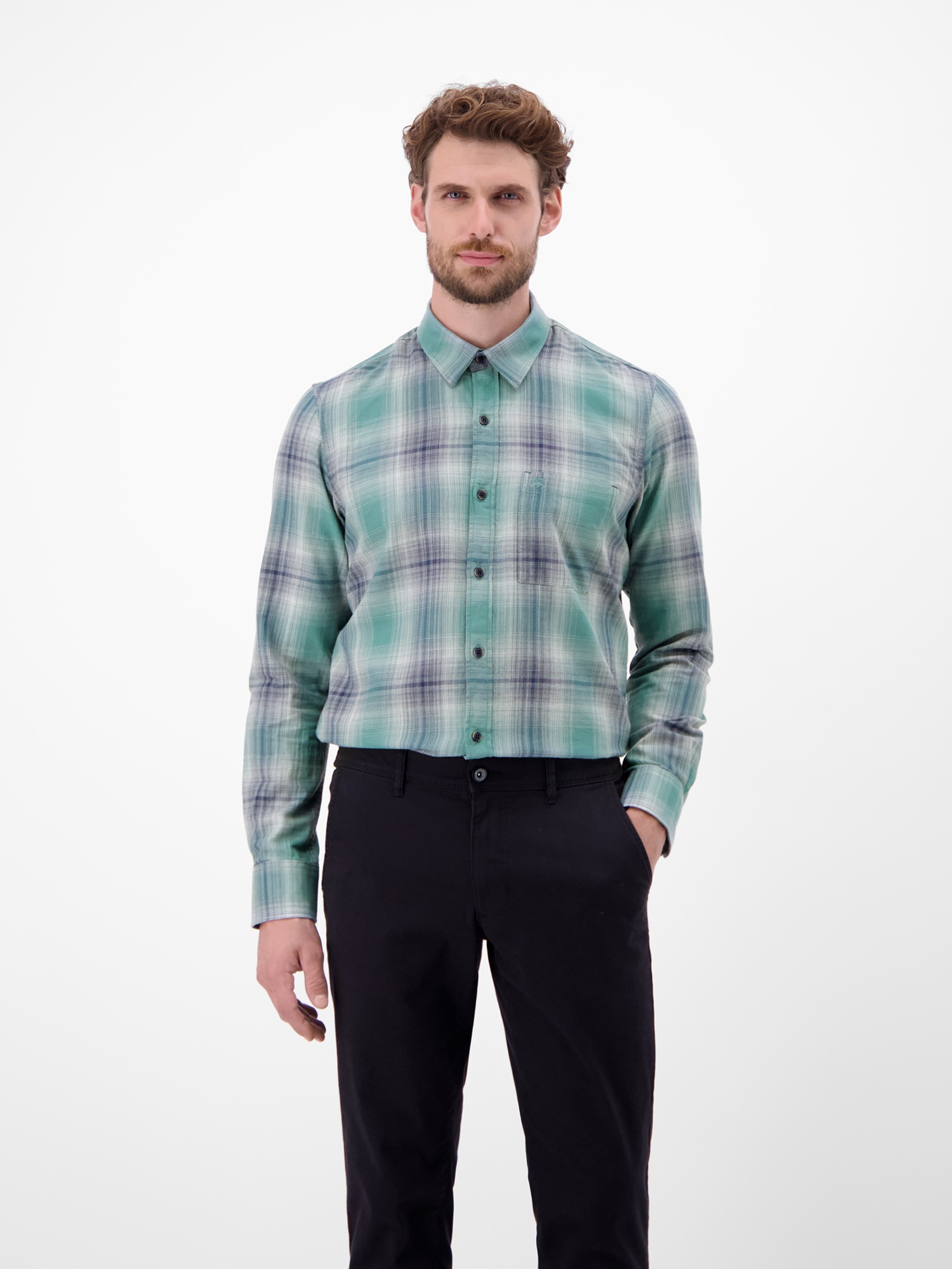 LERROS Chemise à carreaux »Herren Karohemd, charakterstark und stilbewusst«