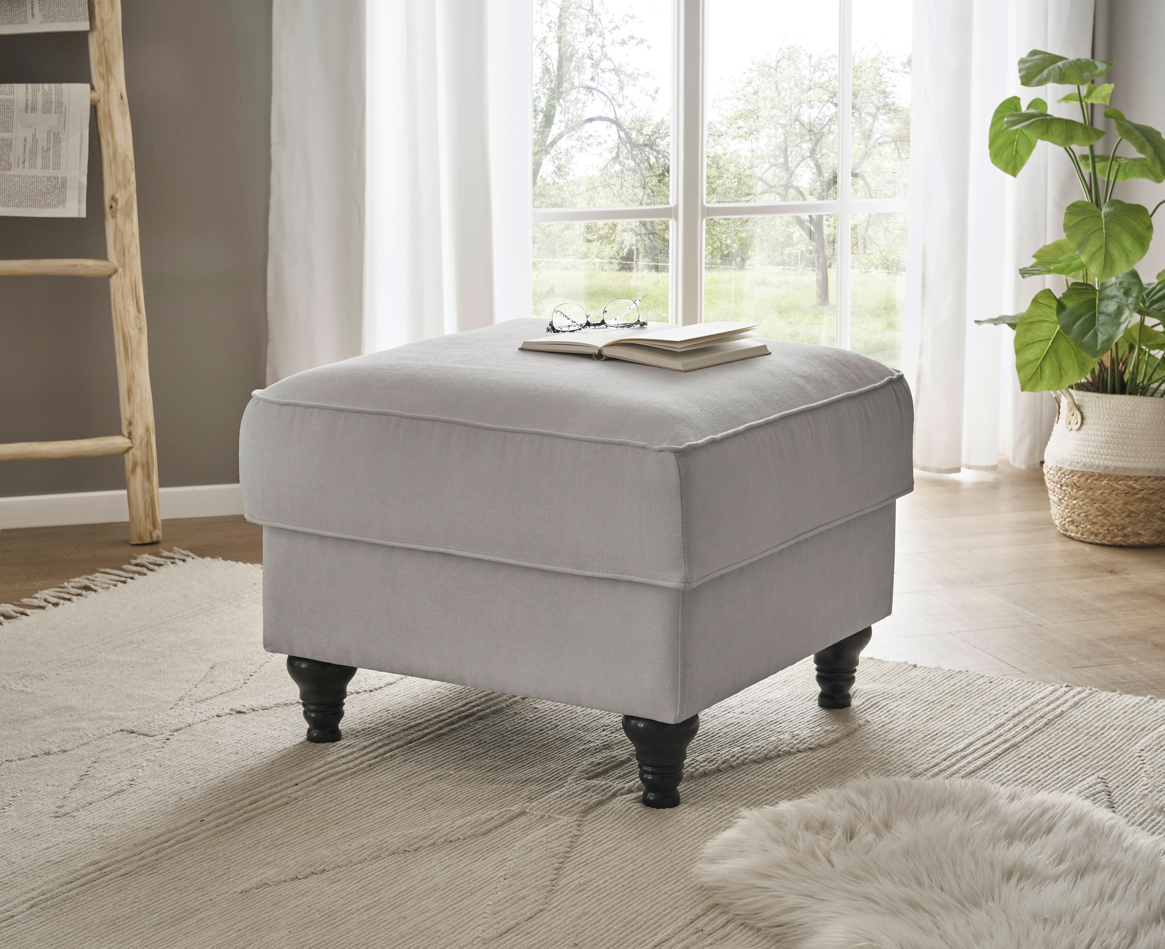 Home affaire Hocker »WESTMINSTER«, mit Federkern-Polsterung
