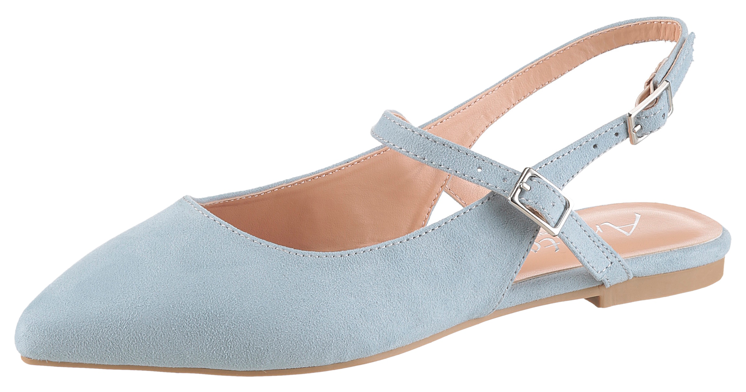 Aniston SHOES Pompes à sling  plat, chaussure d'été, sandale à brides - forme étroite