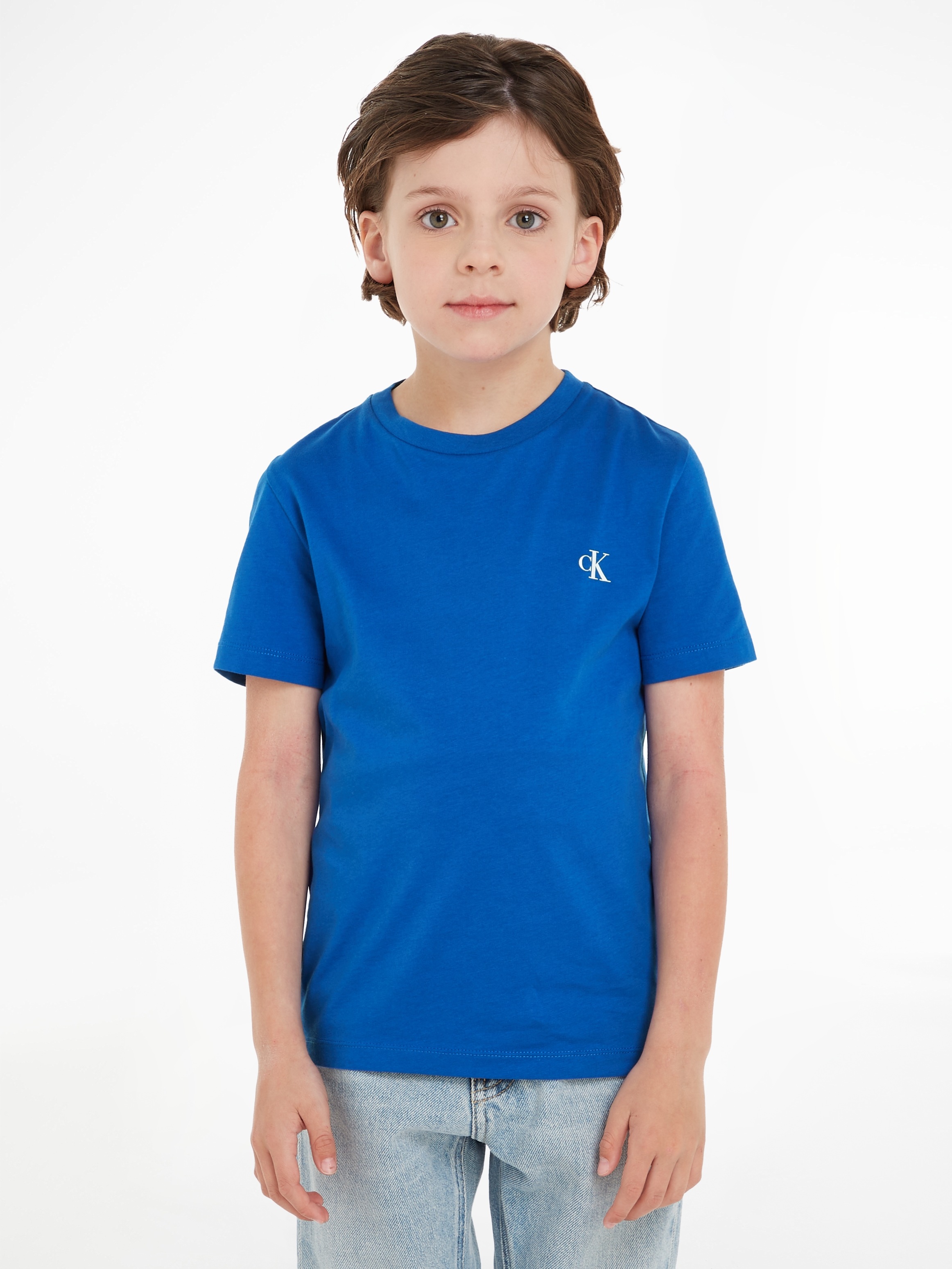 Calvin MONOGRAM TOP«, »2-PACK Logodruck Klein ♕ Jeans mit versandkostenfrei auf T-Shirt