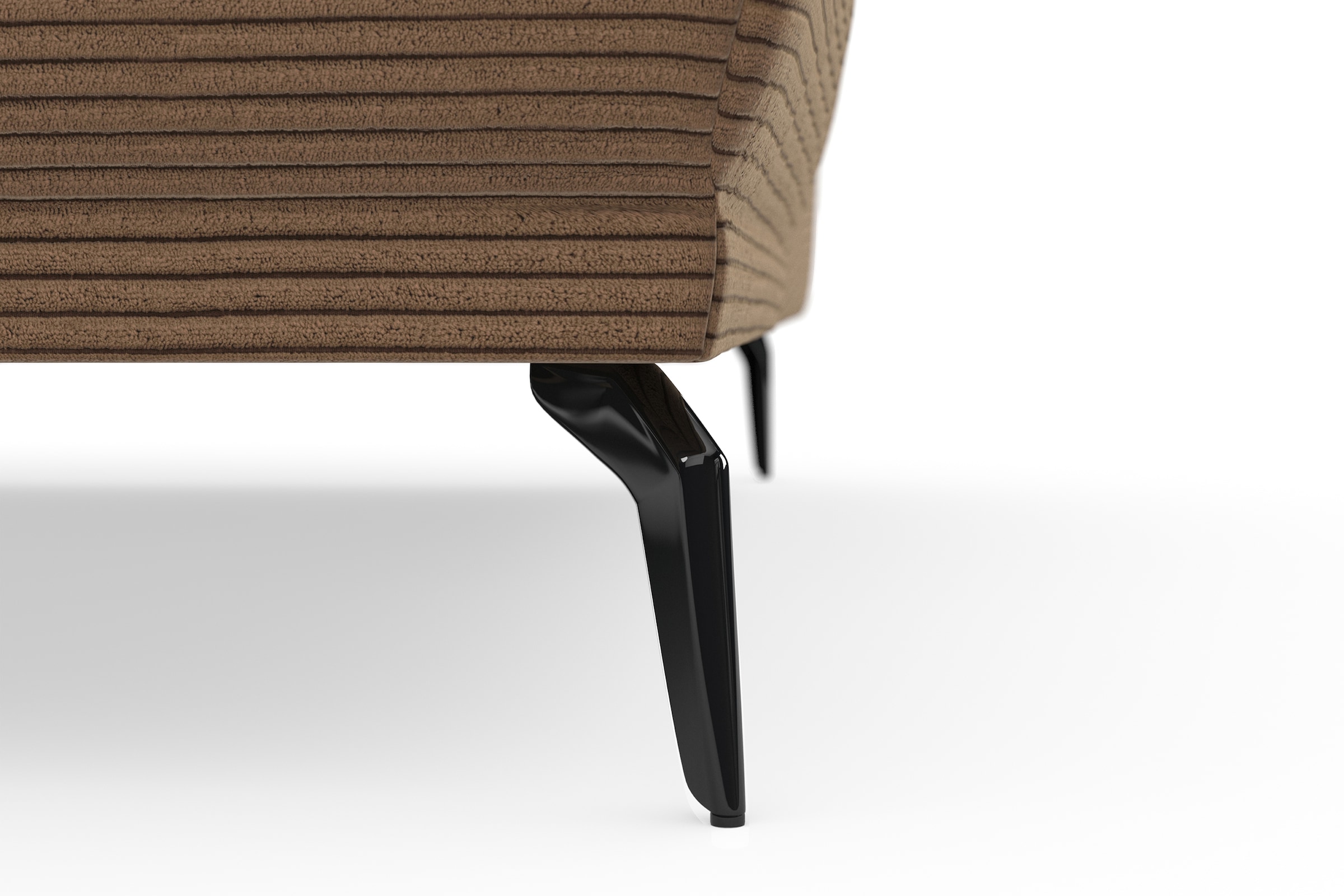 INOSIGN Ecksofa »Coco L-Form«, Sitztiefen-, Arm- und Kopfteilverstellung, Cord-Bezug, Fusshöhe 15 cm