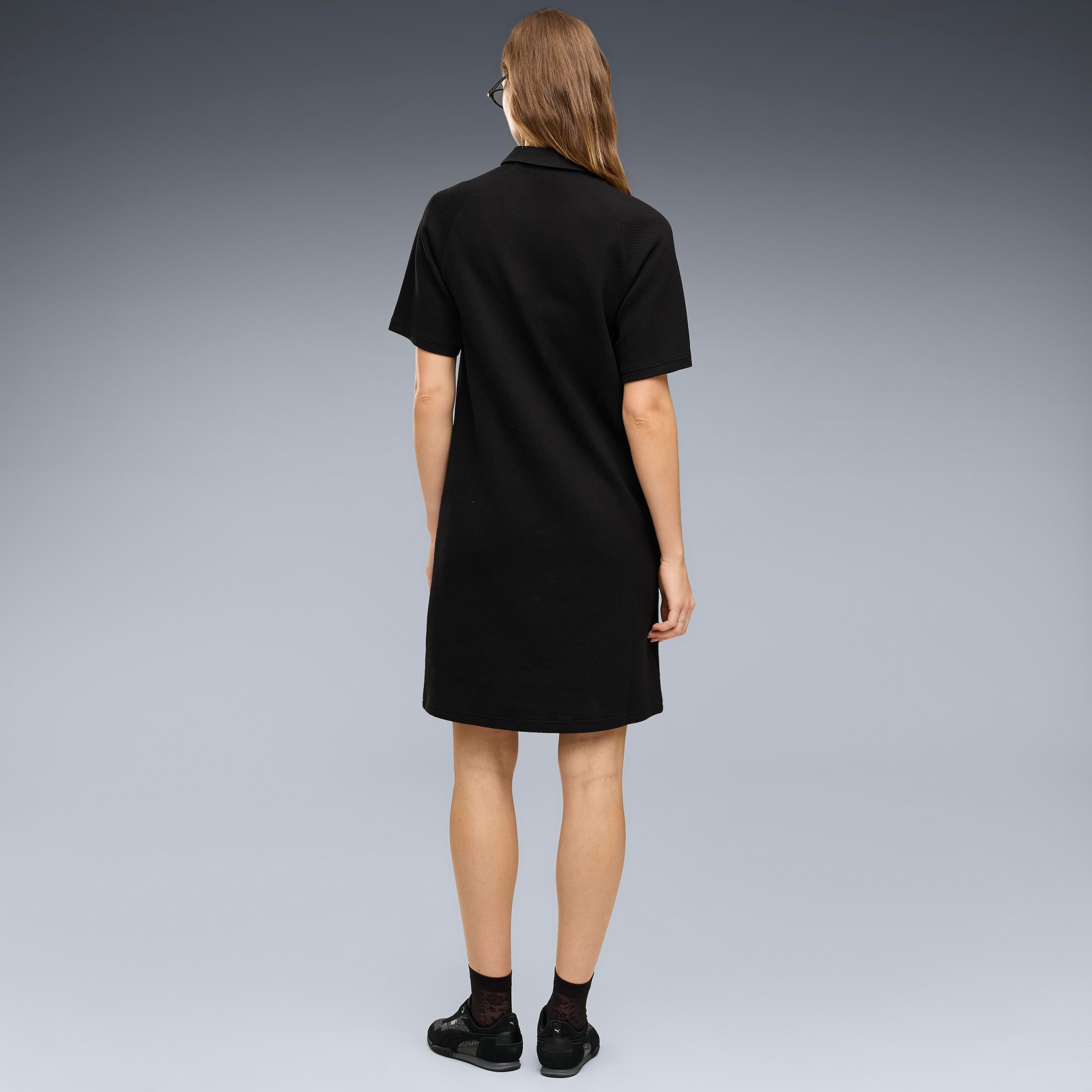 PUMA Jupe en sweat »CLASS POLO DRESS« Design uni, longueur couvrant les genoux, en mélange de coton