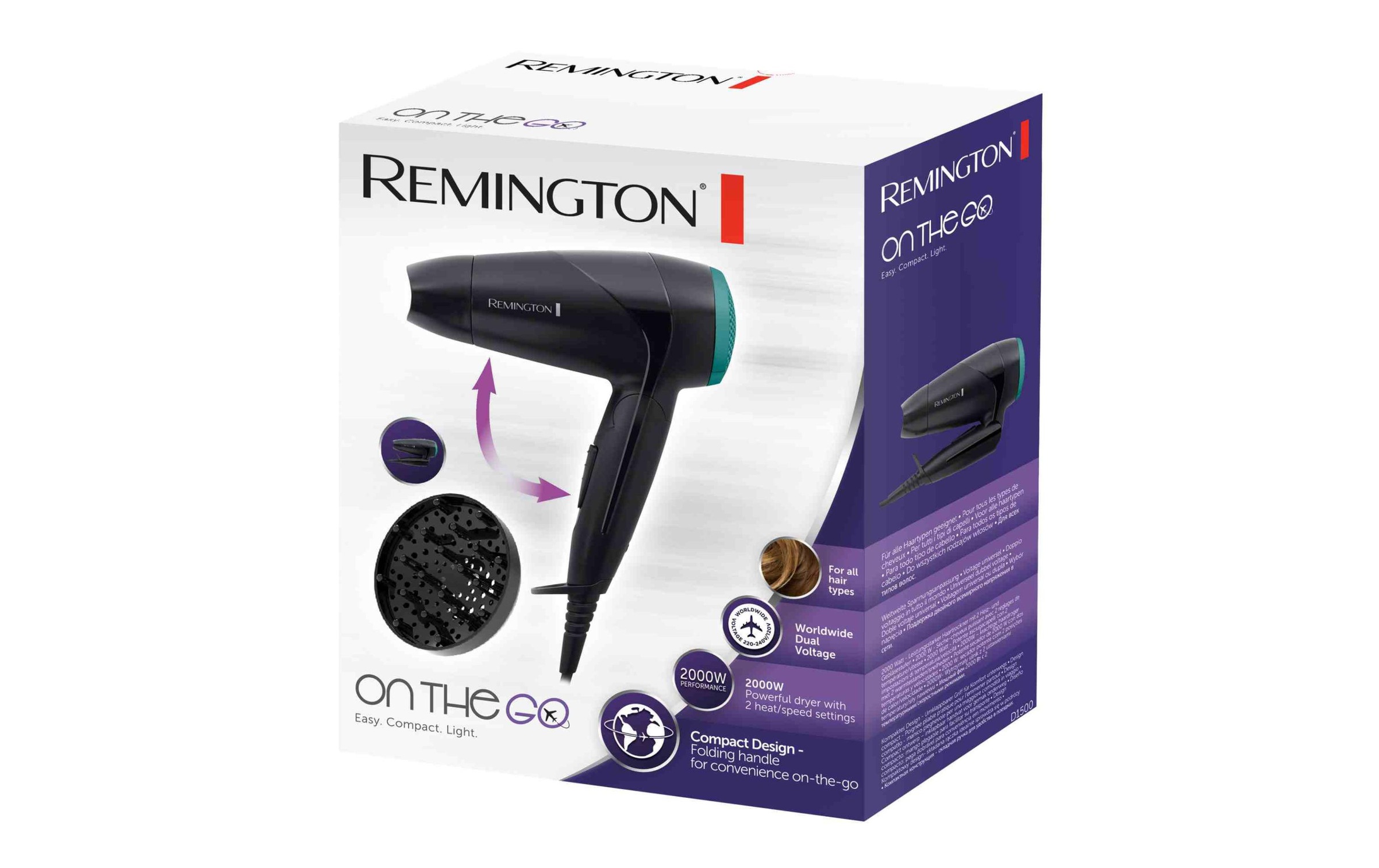 Remington Haartrockner »D1500 On the Go« 2.200 W