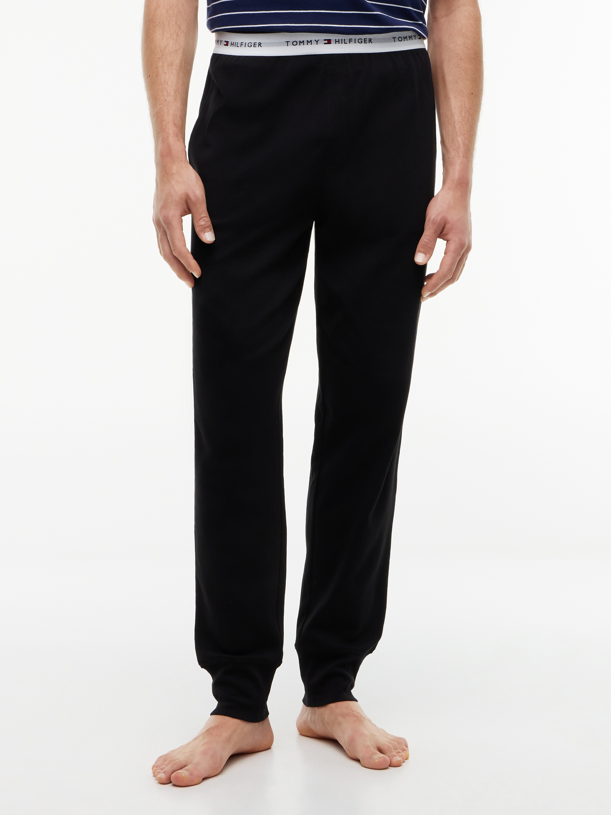 Image of Tommy Hilfiger Underwear Pyjamahose "JERSEY CUFFED" mit Bündchen und Logos