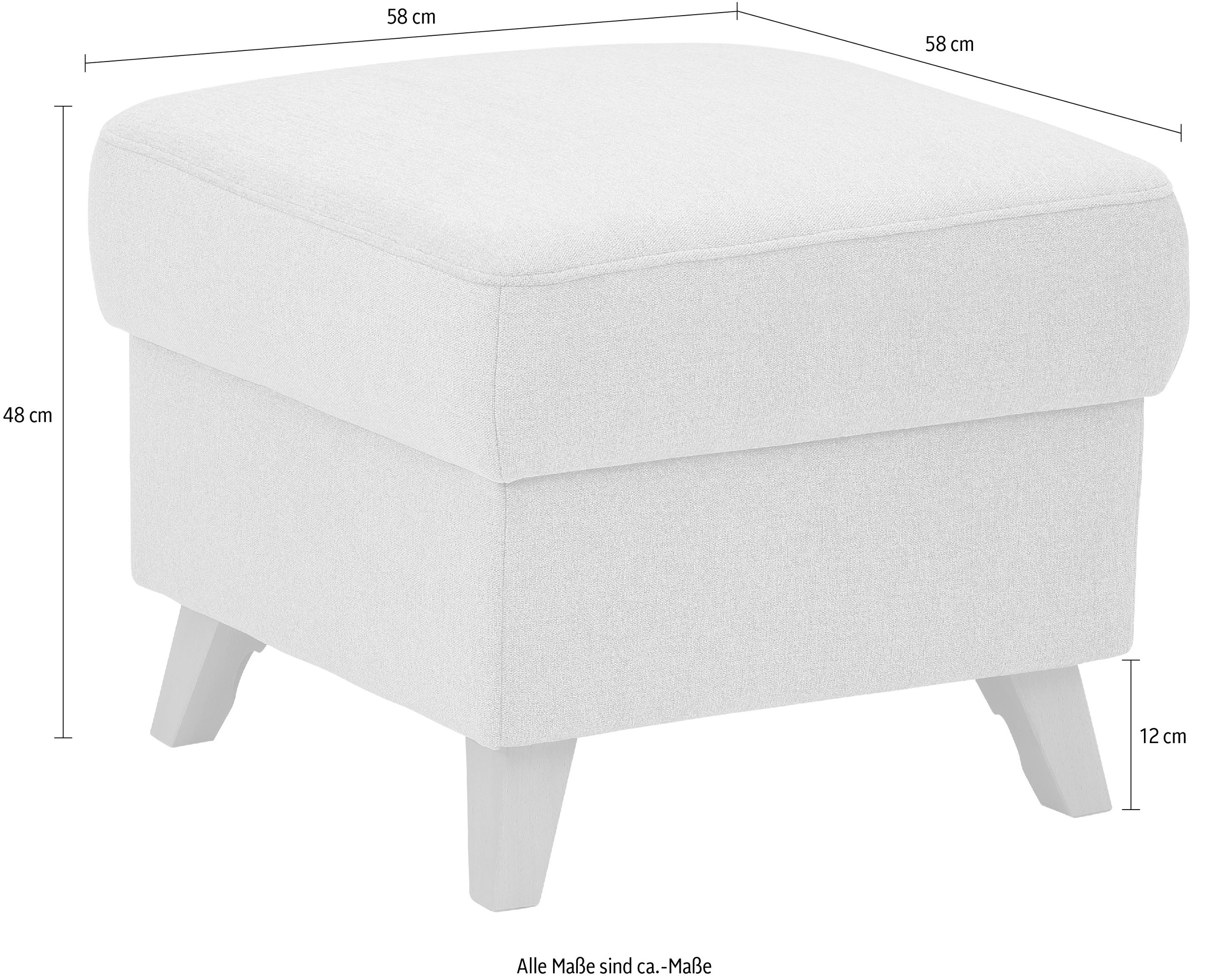 Home affaire Stauraumhocker »Westerland« in vielen Bezugsarten und Farben, auch in Luxus-Microfaser imprägniert