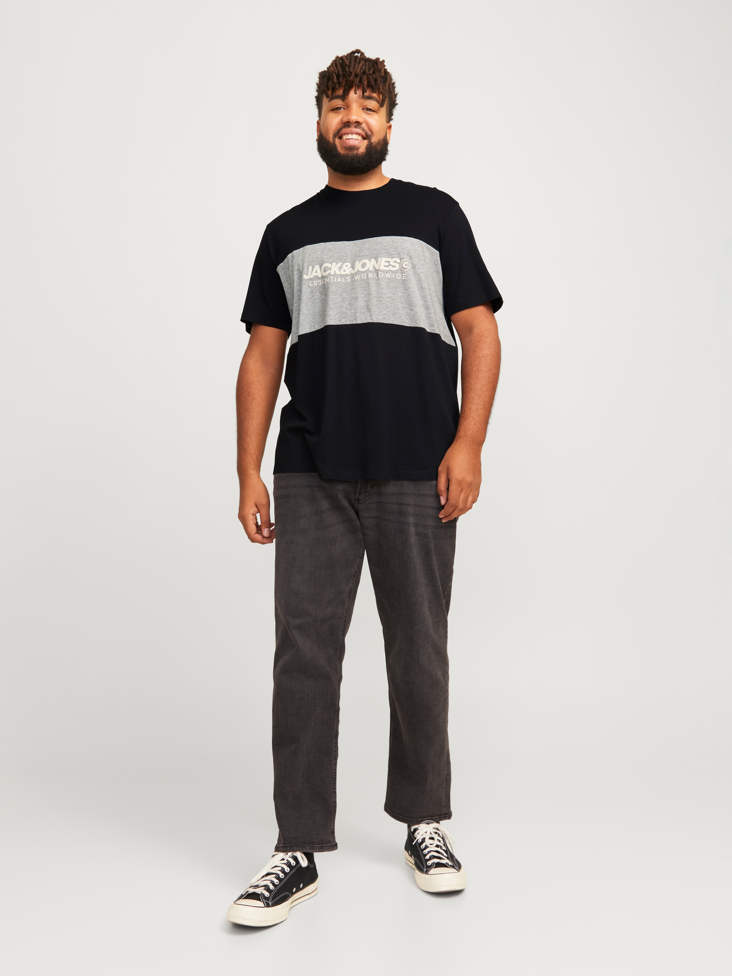 Jack & Jones PlusSize T-Shirt »JJELEGACY BLOCKING TEE SS O-NECK NOO PLS«