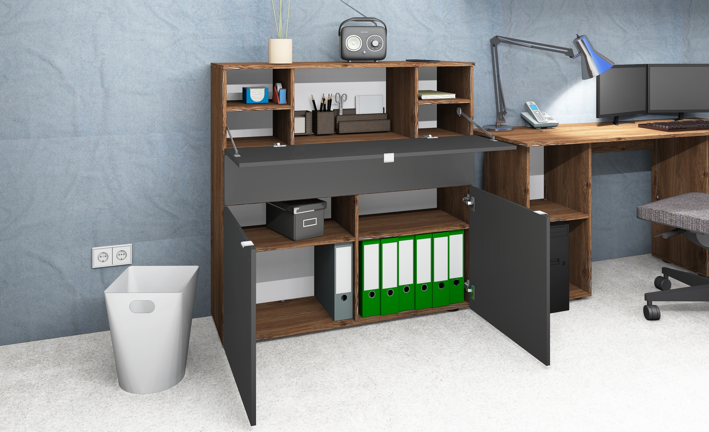 borchardt Möbel Sekretär »Dolly« platzsparend, Home-Office-Schreibtisch, Breite 110 cm, Made in Germany