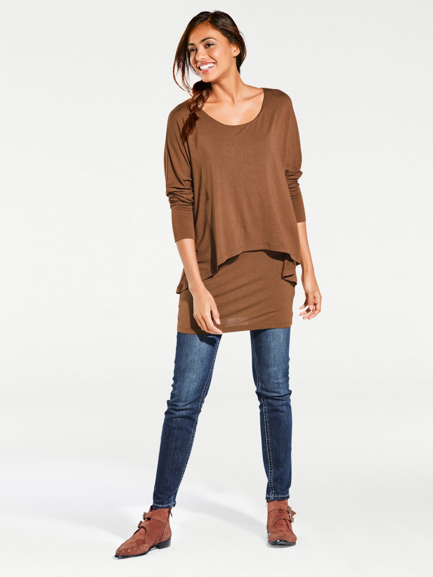 heine Rundhalsshirt "Rundhals-Shirt" 1 Stk.