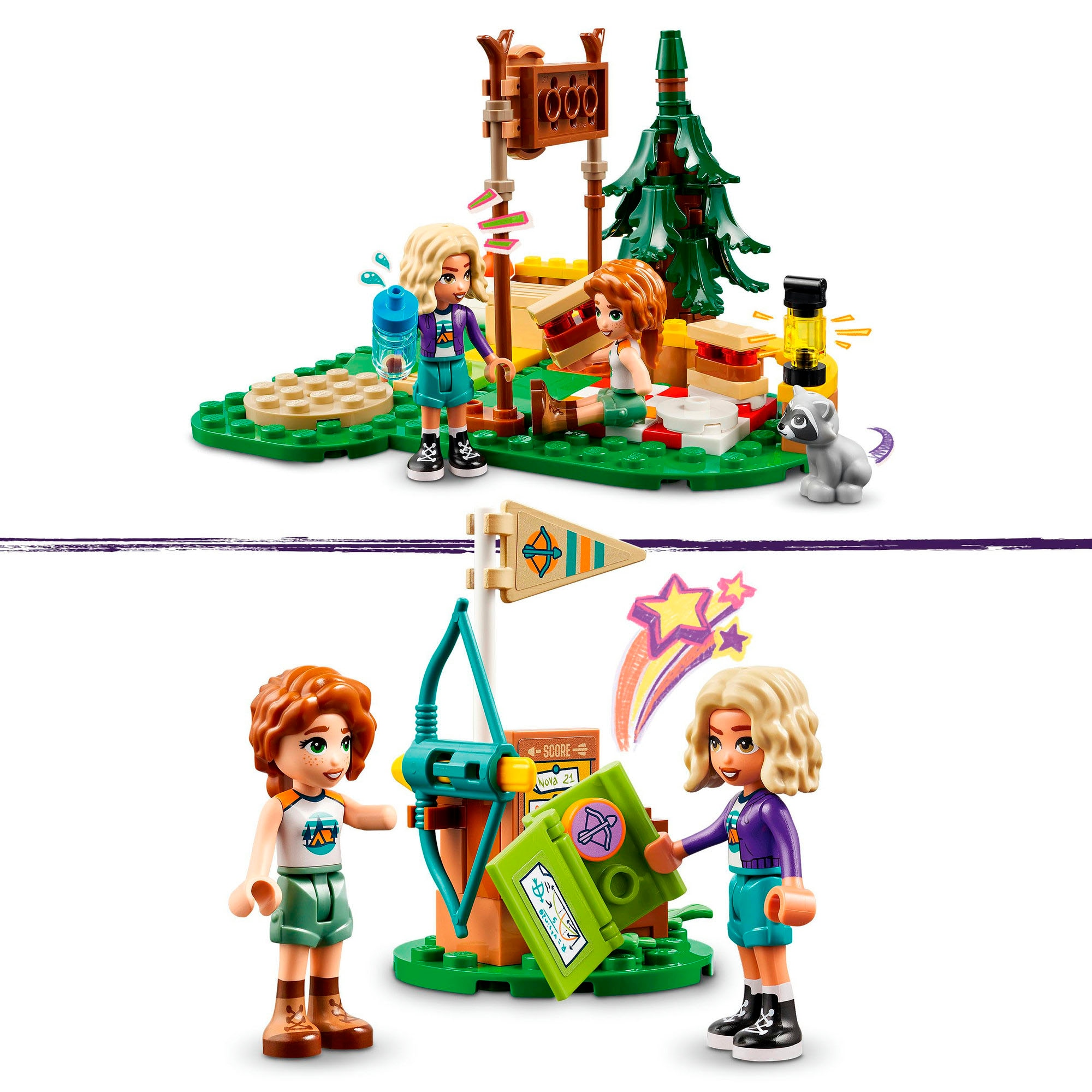 LEGO® Konstruktionsspielsteine »Bogenschiessen im Abenteuercamp (42622), LEGO Friends« Made in Europe