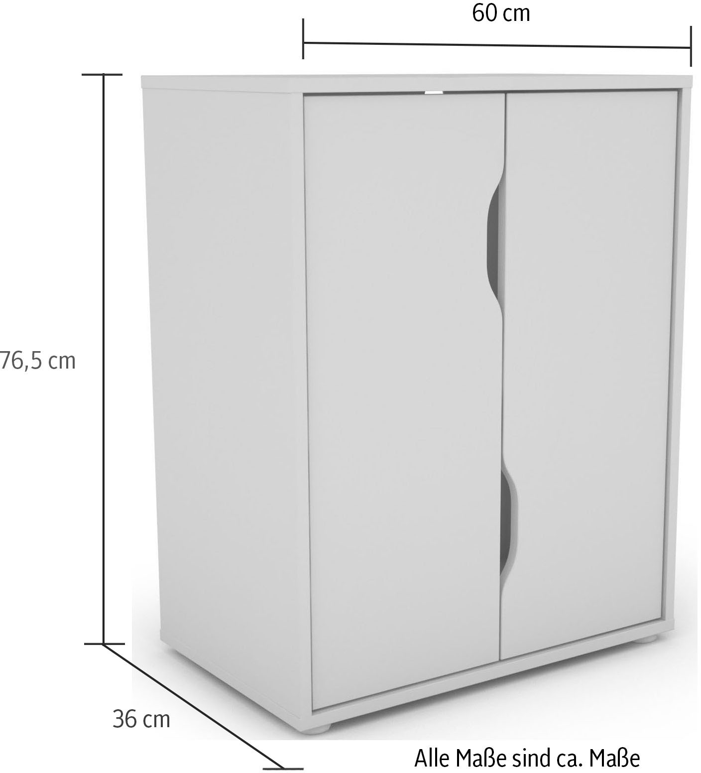 byLIVING Aktenschrank »Bern«, Breite 60 cm, Kommode in modernem Design
