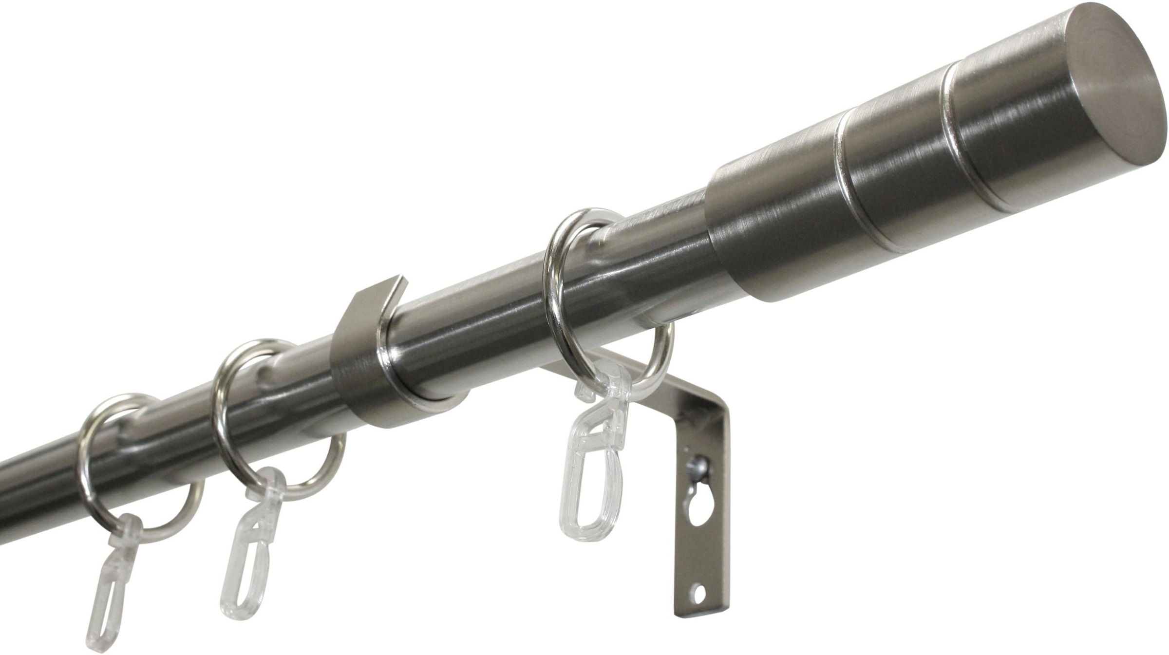 GARDINIA Gardinenstange »Set Metall« 1 läufig-läufig Fixmass 1-Lauf