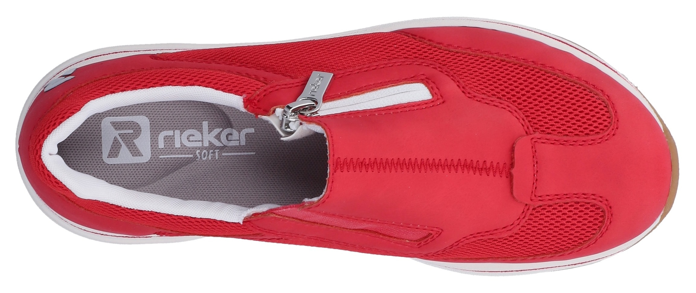 Rieker Slipper  Sneaker à enfiler, chaussure basse, chaussure décontractée avec fermeture éclair