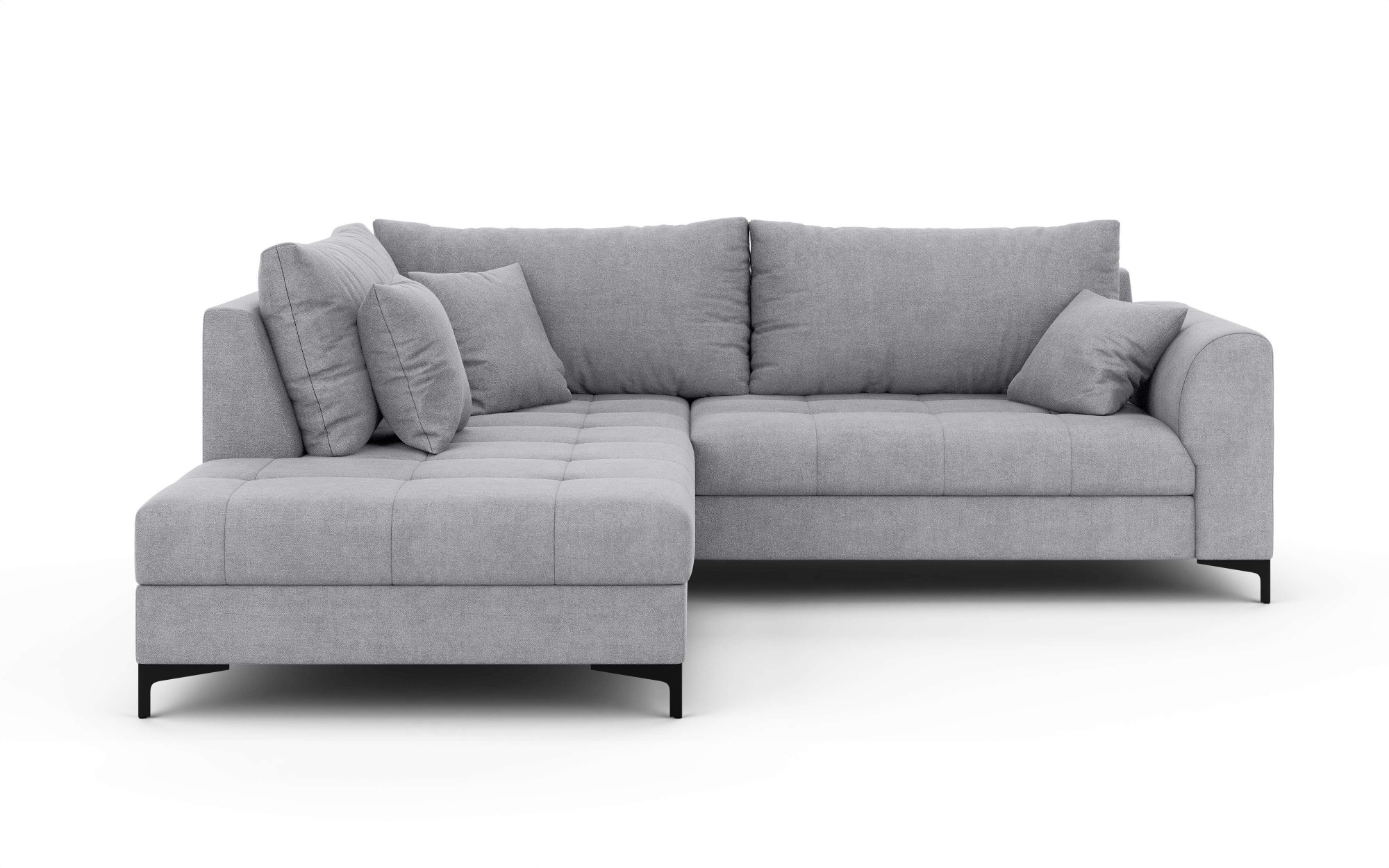 GOODproduct Ecksofa »LEEVKE Design-Sofa mit Ottomane rechts/links bestellbar, Breite 232 cm« in vielen modernen Farben erhältlich, belastbar bis 480 kg