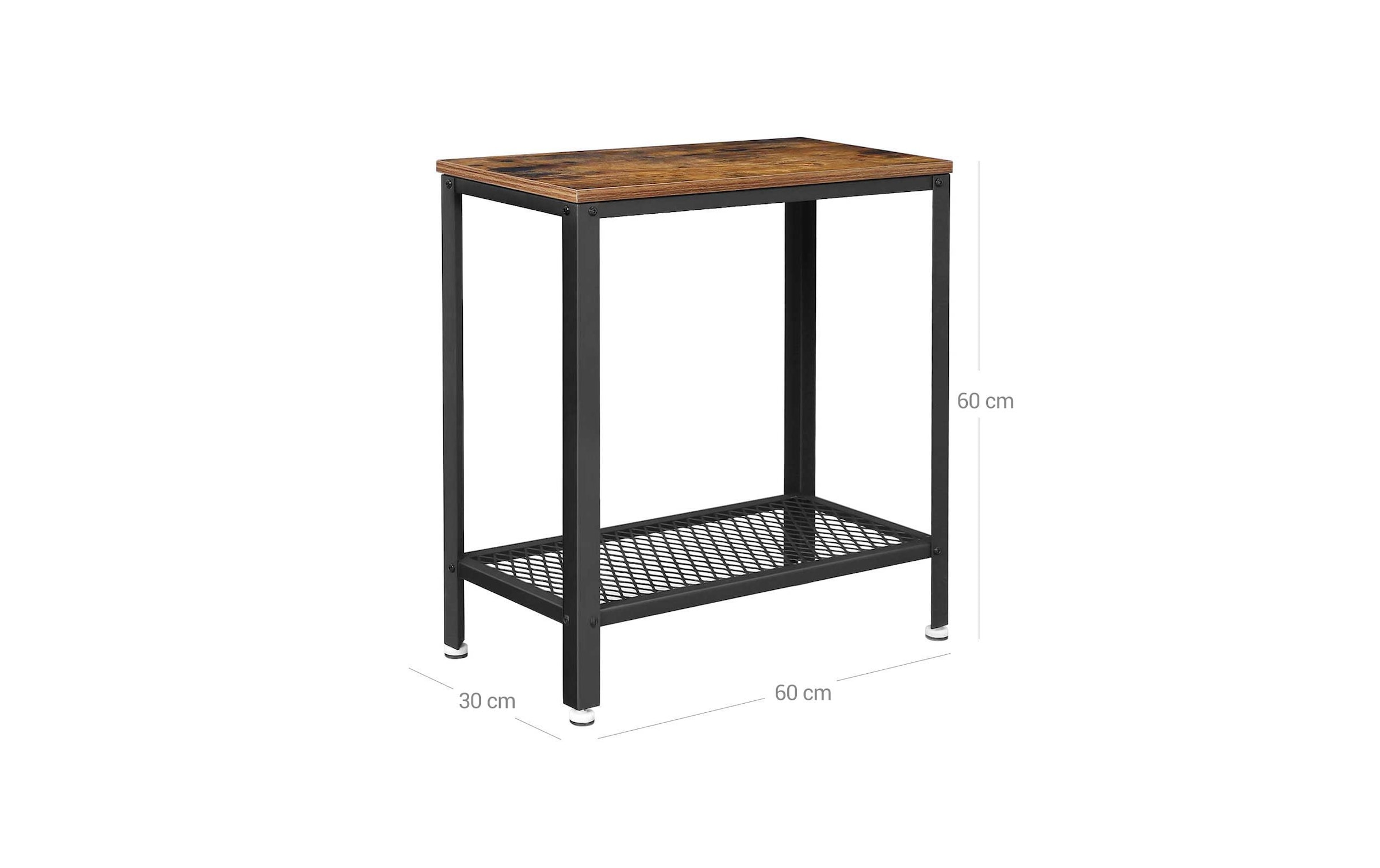 VASAGLE Couchtisch »mit Ablage 60 x 60 cm«