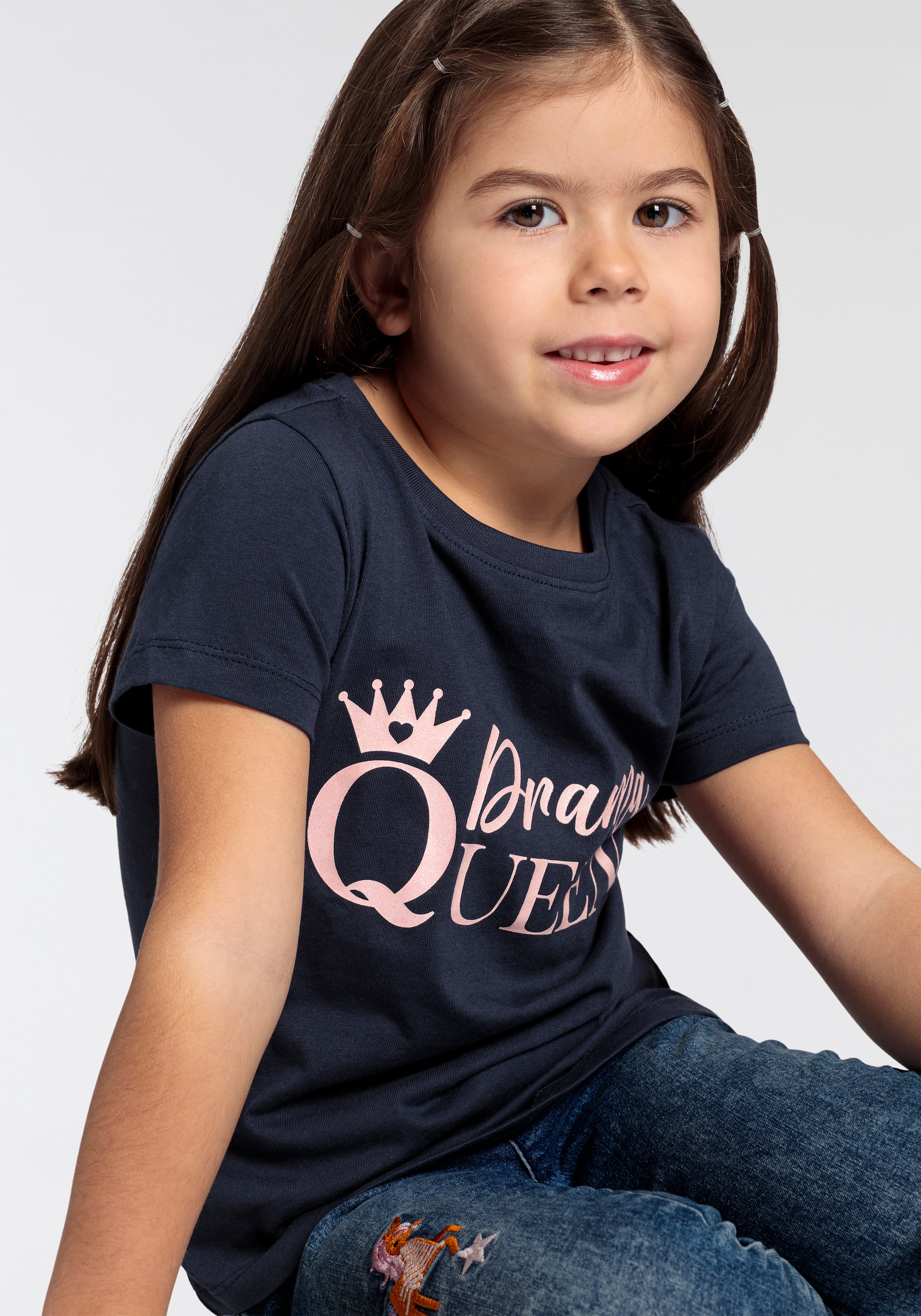 KIDSWORLD T-Shirt »Sprücheshirt für kleine Mädchen«, DRAMA QUEEN