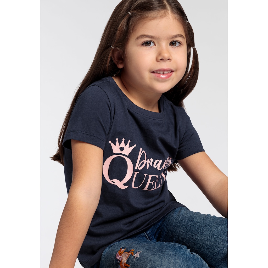 KIDSWORLD T-Shirt »Sprücheshirt für kleine Mädchen«, DRAMA QUEEN