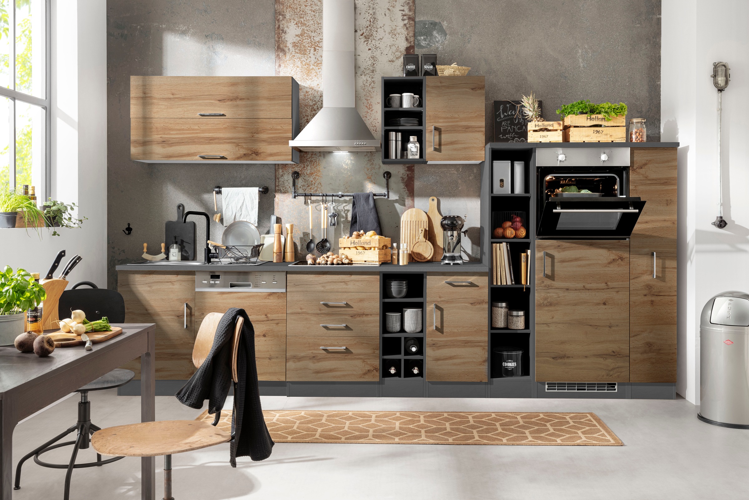 KOCHSTATION Kitchenette »KS-Colmar« sans appareils électriques, largeur 360 cm
