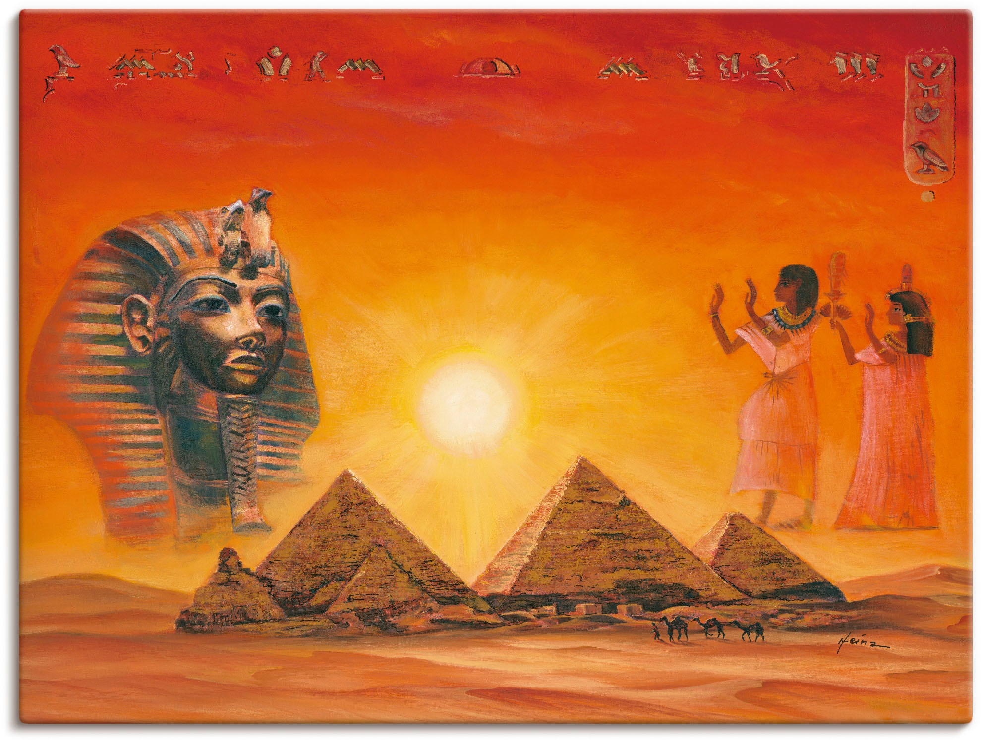 Image of Artland Wandbild "Ägyptische Impressionen" Afrika 1 Stk. tlg. als Alubild, Leinwandbild in verschied. Grössen