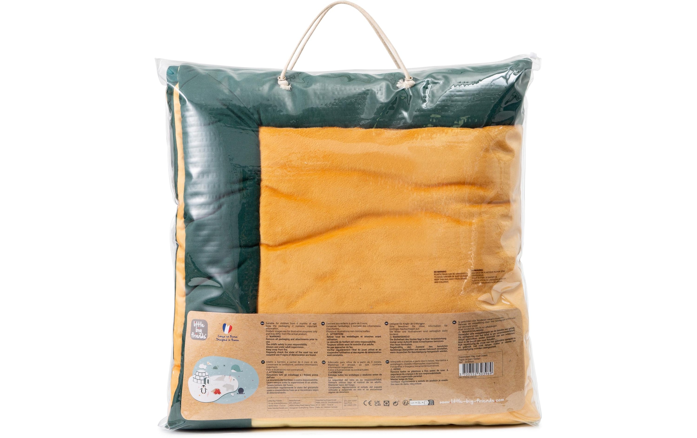 Spielmatte »little big friends Dschungel 100 x 100 cm«