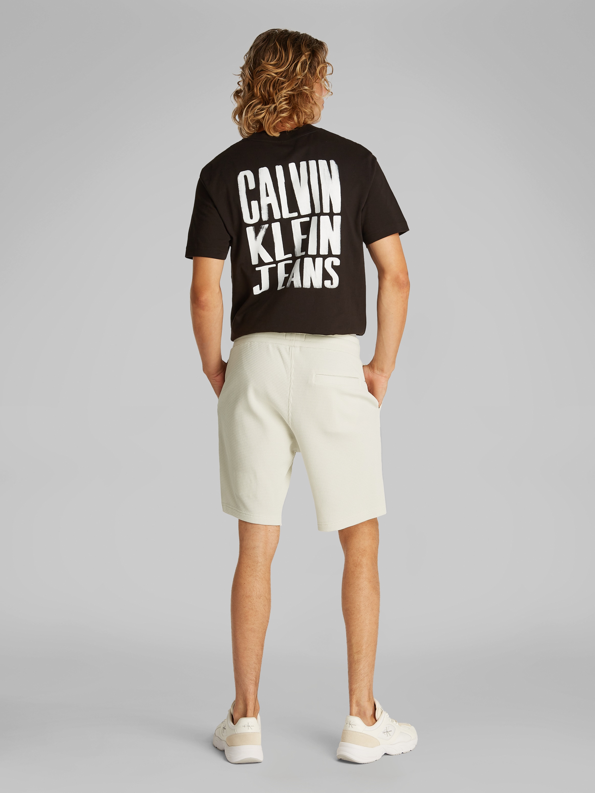 Calvin Klein Jeans Shorts »CHUNKY WAFFLE SHORT«, mit Waffelstruktur