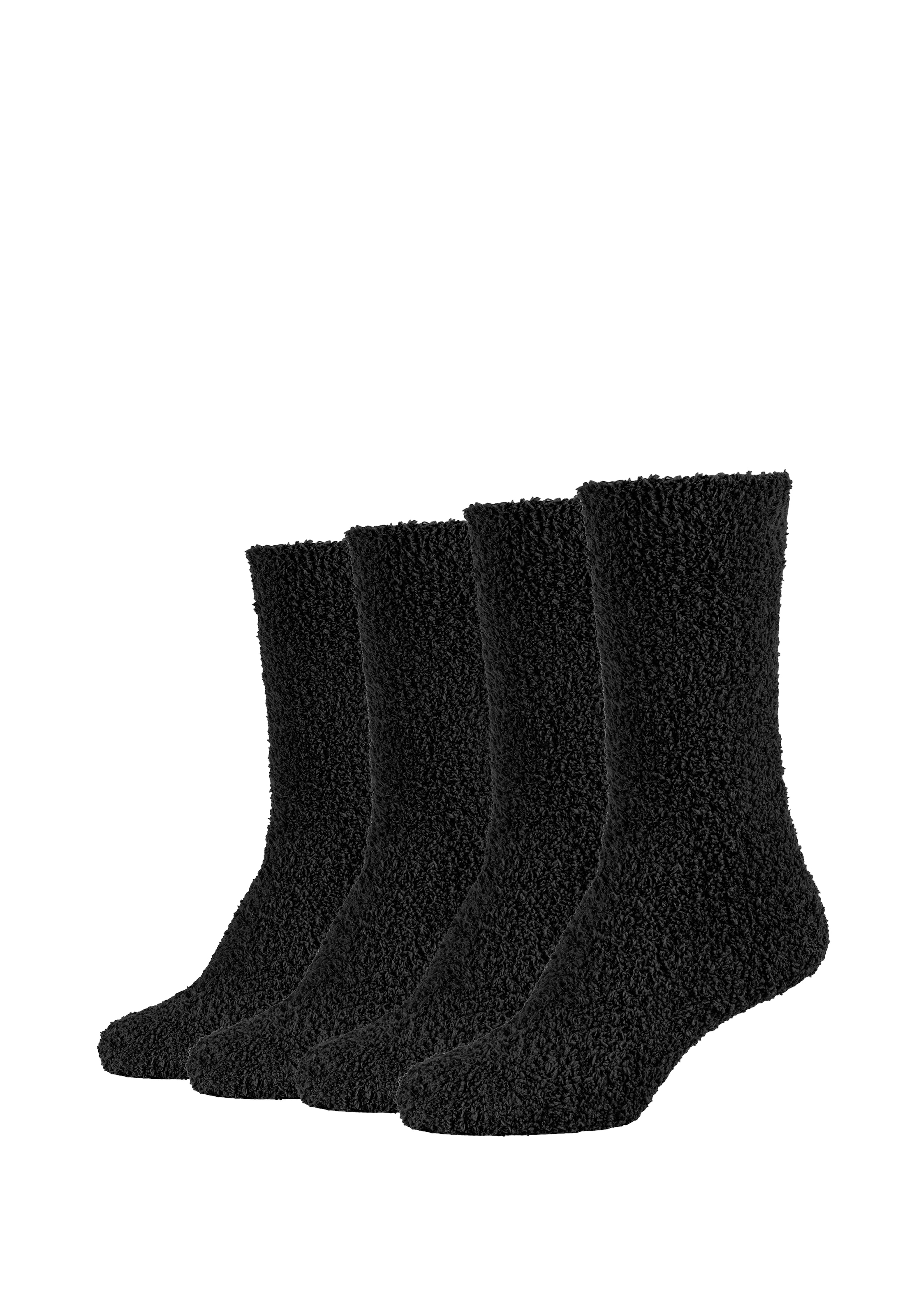 Camano Kuschelsocken, (4er Pack), bequem, weich, soft, kein Einschneiden, winter warm cozy