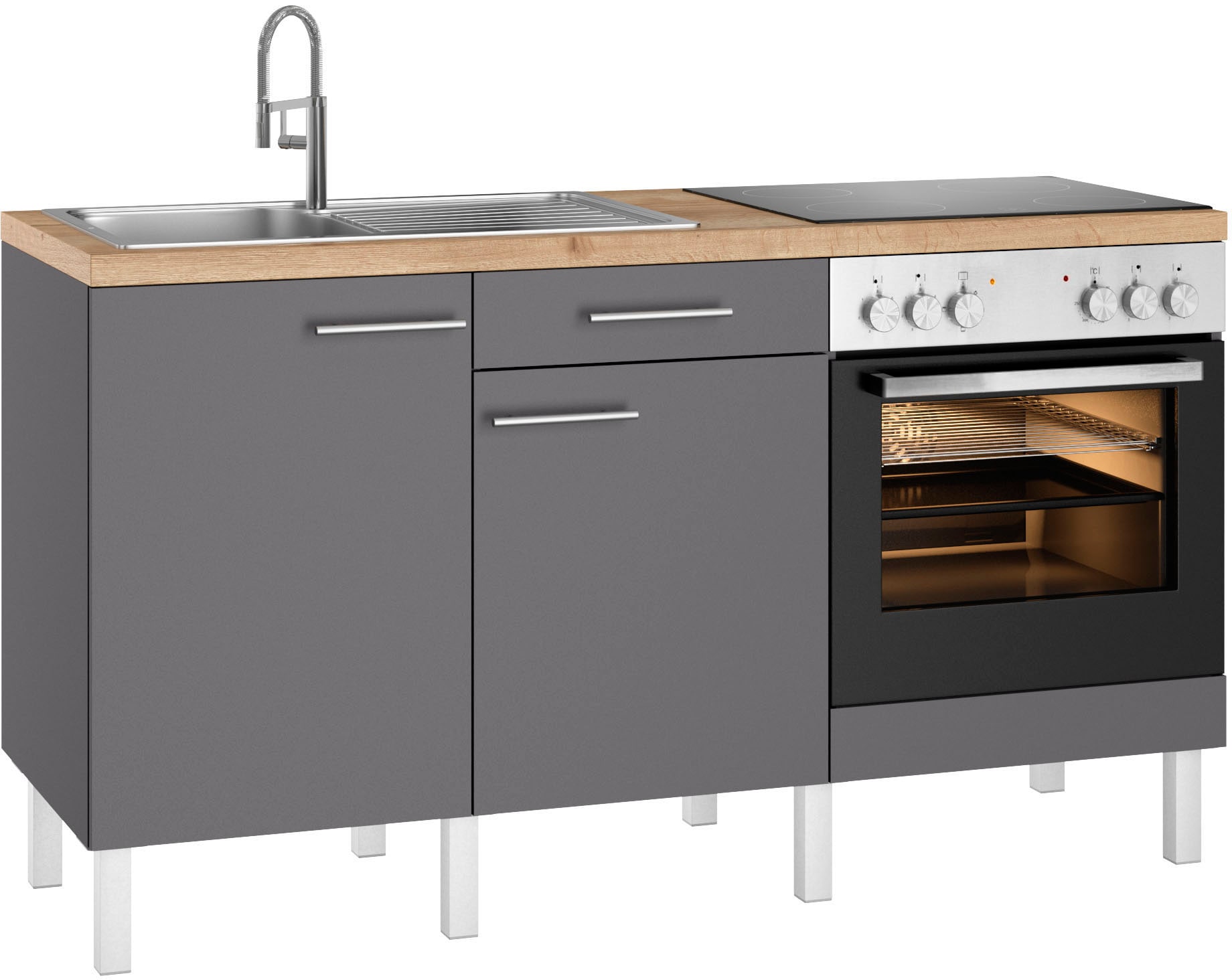 OPTIFIT Küche »Lilly«, Breite 160 cm, wahlweise mit E-Geräten