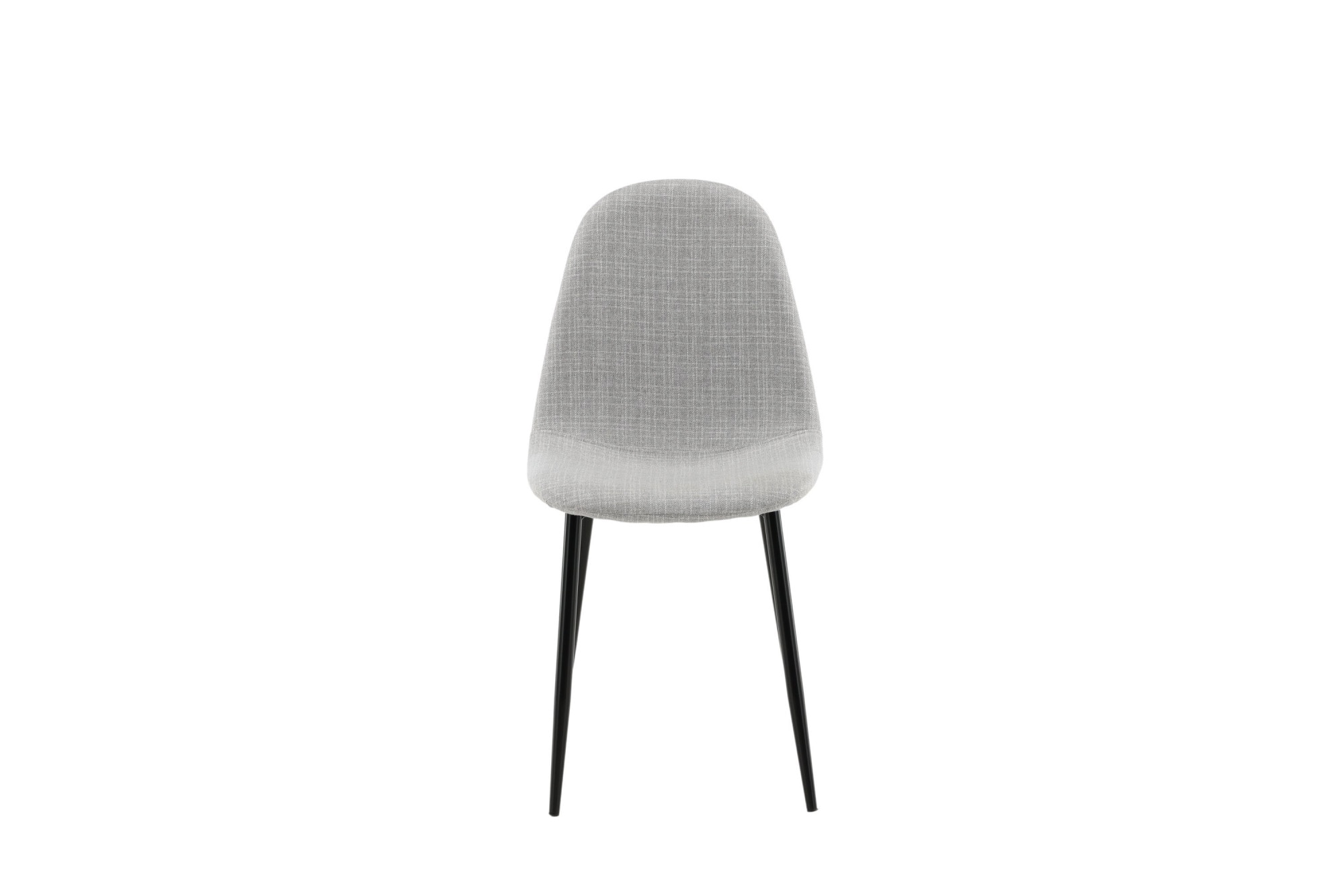 Venture Home Esszimmerstuhl »Polar, 2er-Set Esszimmerstühle in Schwarz-Stoff, 150 kg belastbar« () 2 Stk.Polsterstuhl, Stoffbezug, Metallbeine, abgerundet, zeitlos