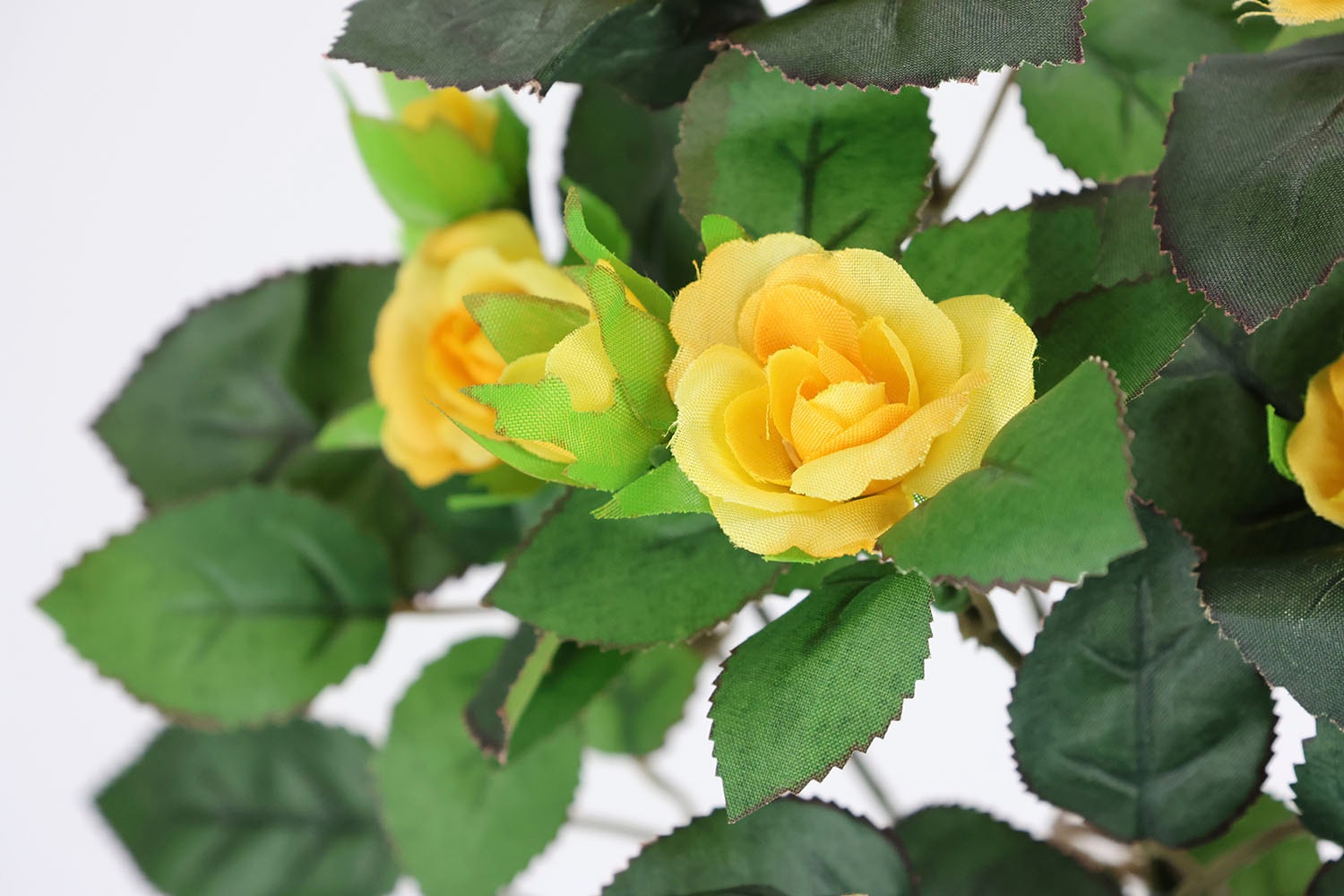 I.GE.A. Kunstblume »Künstlicher Rosenbusch«, Kunstrose Blume Strauss Bouquet Rosen Rosenbouquet Wildrose