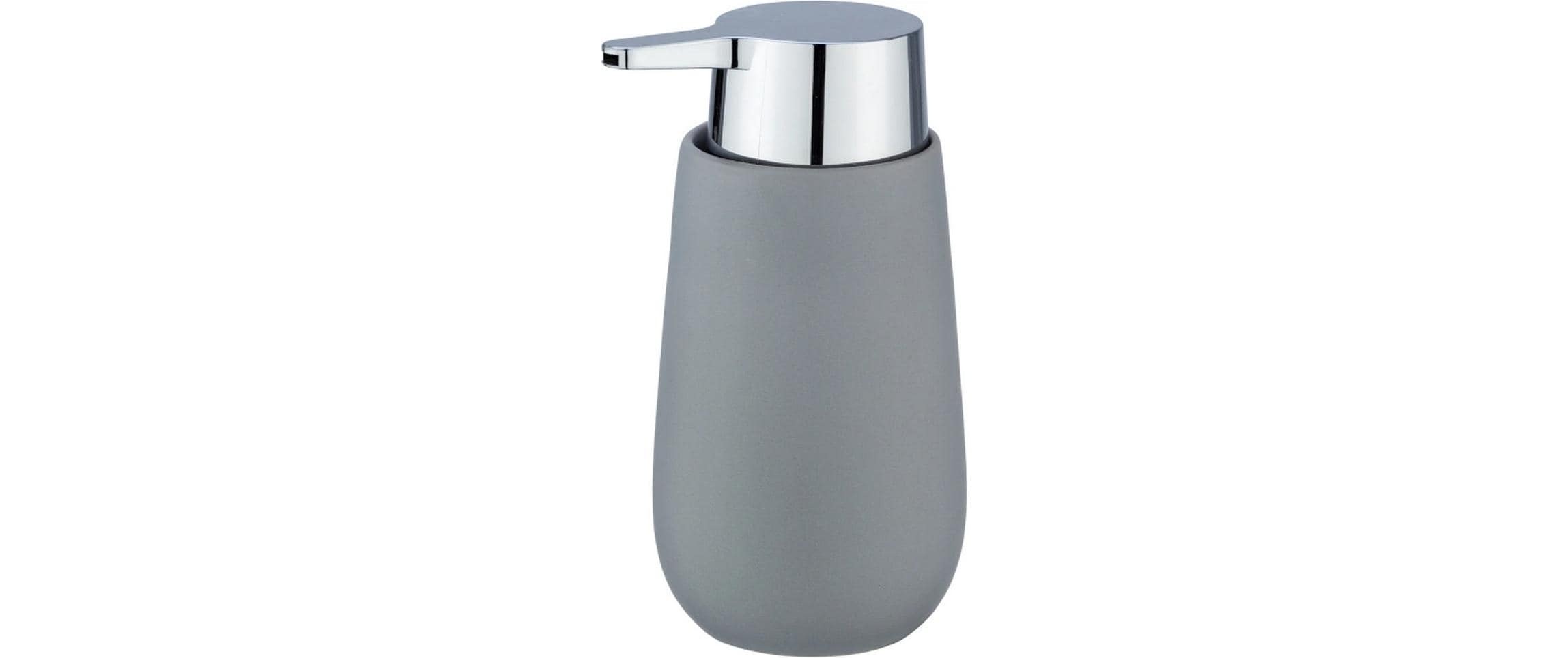 Image of WENKO Seifenspender "Badi" Grau Keramik, 320 ml