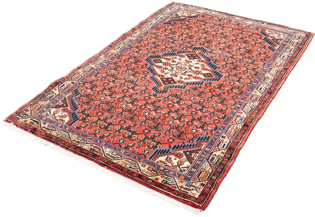 Image of morgenland Orientteppich »Perser - Nomadic - 160 x 105 cm - dunkelrot«, rechteckig, 10 mm Höhe, Wohnzimmer, Handgeknüpft, Einzelstück mit Zertifikat bei Ackermann Versand Schweiz