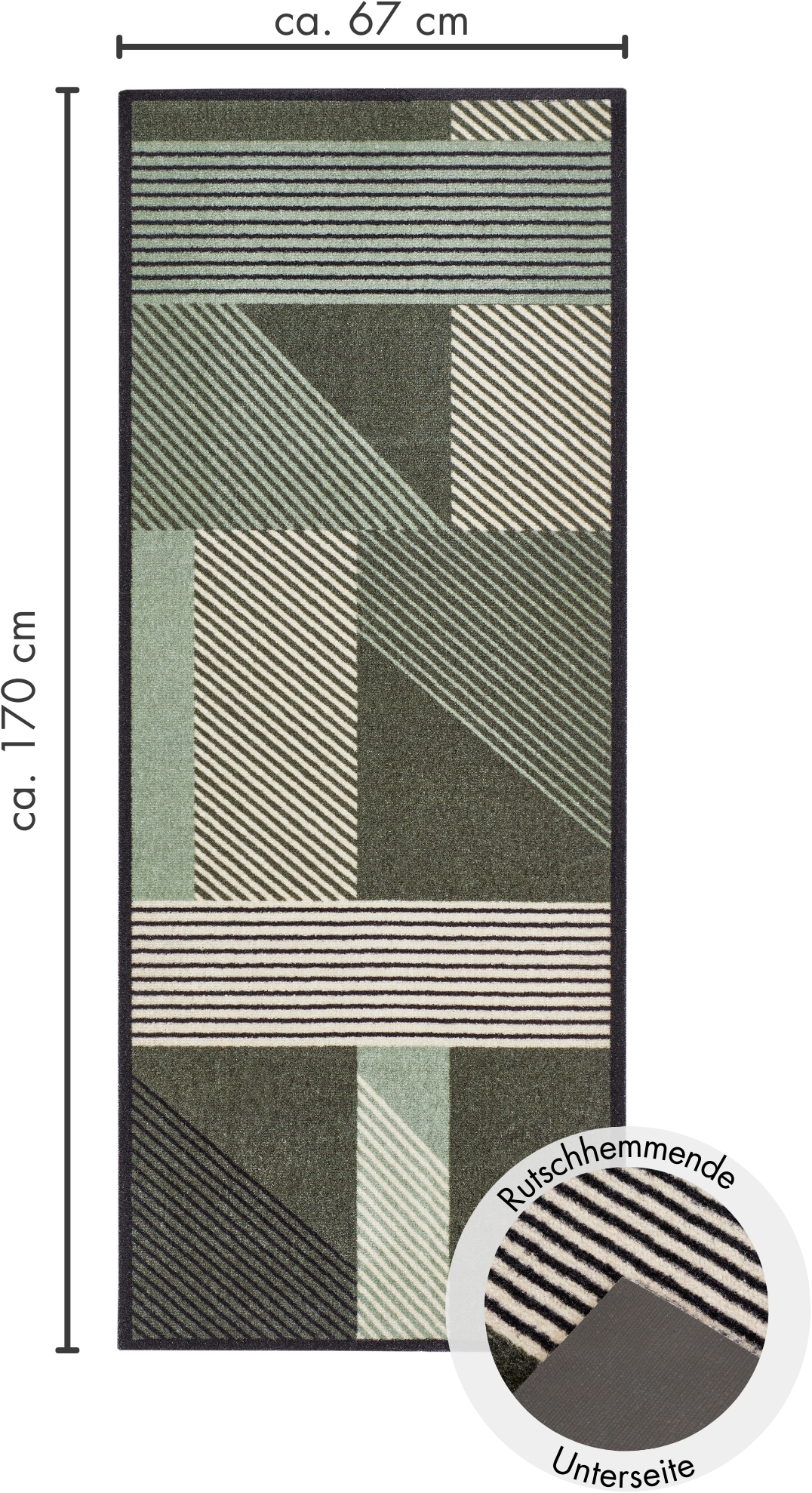 Barbara Becker Fussmatte »Sense, Made in Belgium«, rechteckig, 7 mm Höhe, Schmutzfangmatte, modernes Design, waschbar, auch als Läufer