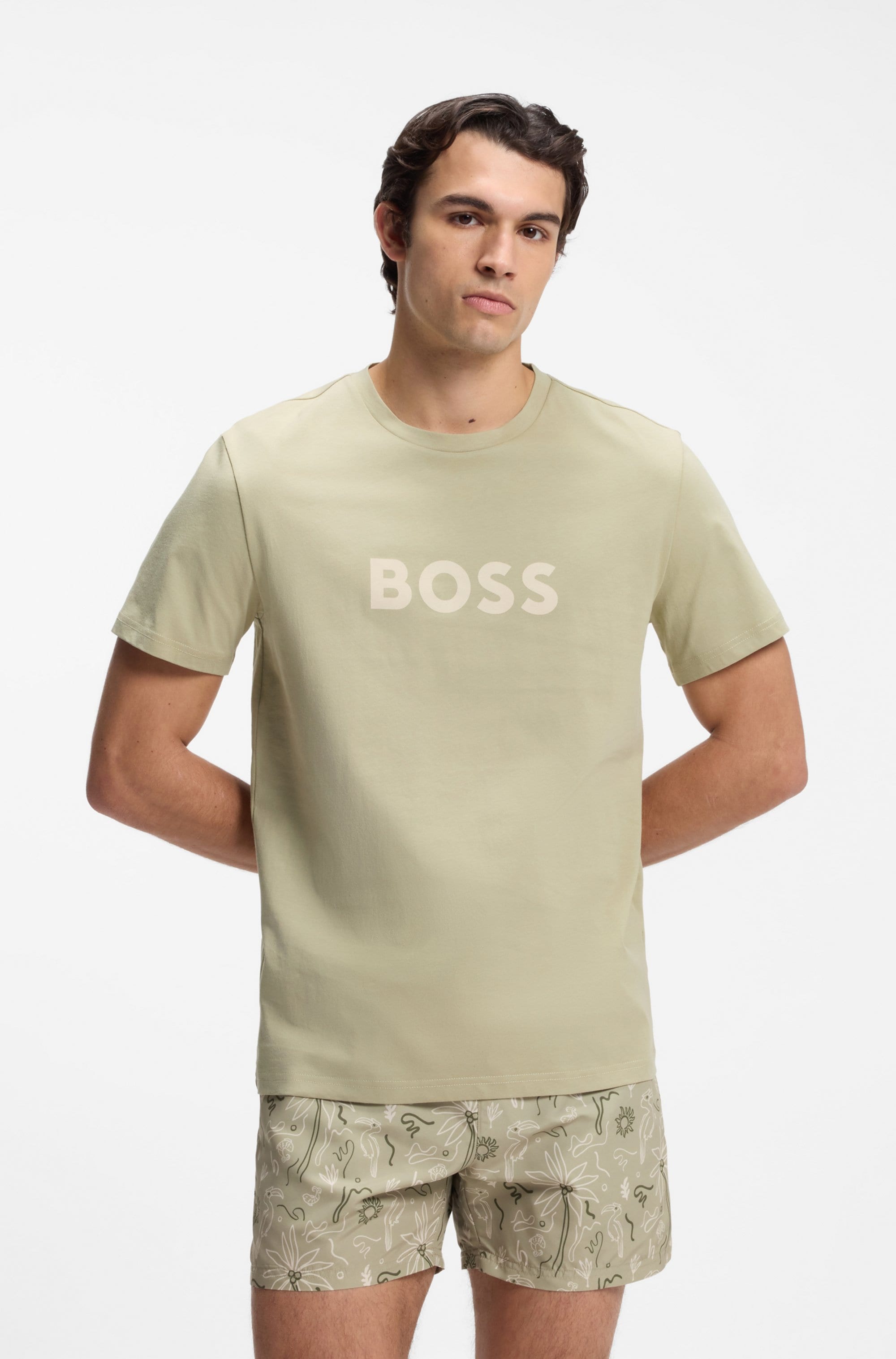 BOSS Strandshirt »T-Shirt RN« mit UV Schutz (SPF 50+), Swimwear