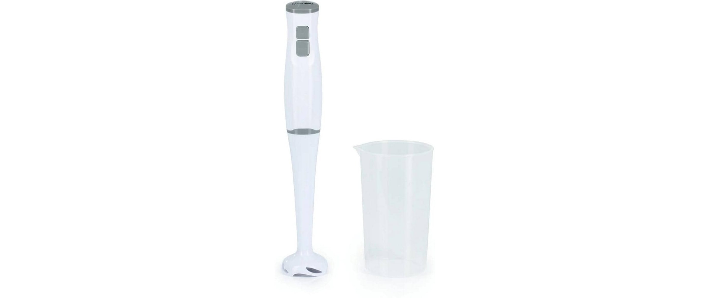 GOURMETmaxx Mixeur plongeant »13767 Weiss« 400 W Kraftvoller Stabmixer
