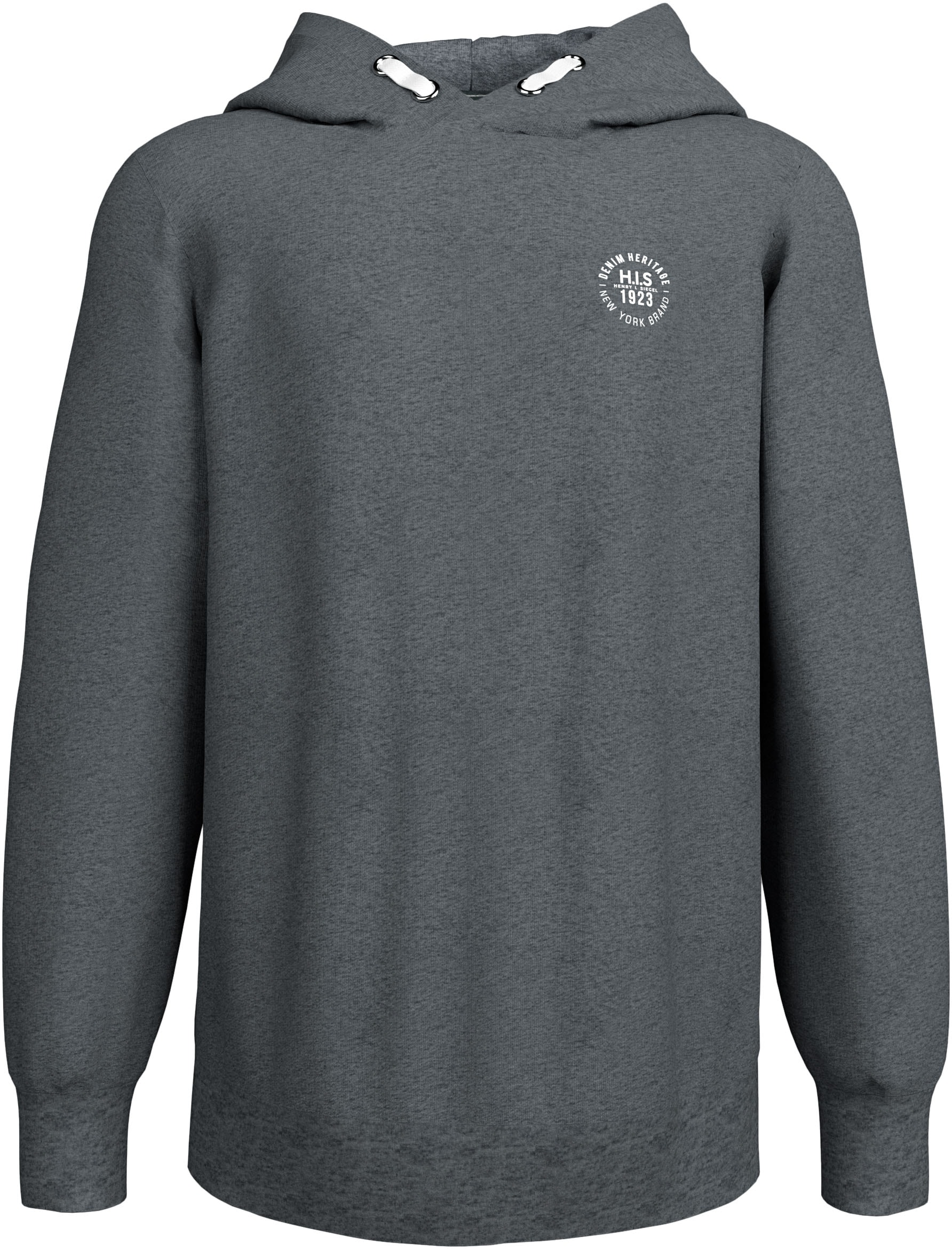 H.I.S Kapuzensweatshirt »Kapuzenhoodie mit Badge«, NEU: HIS für TEENS! Hoodie mit kleinem Badge