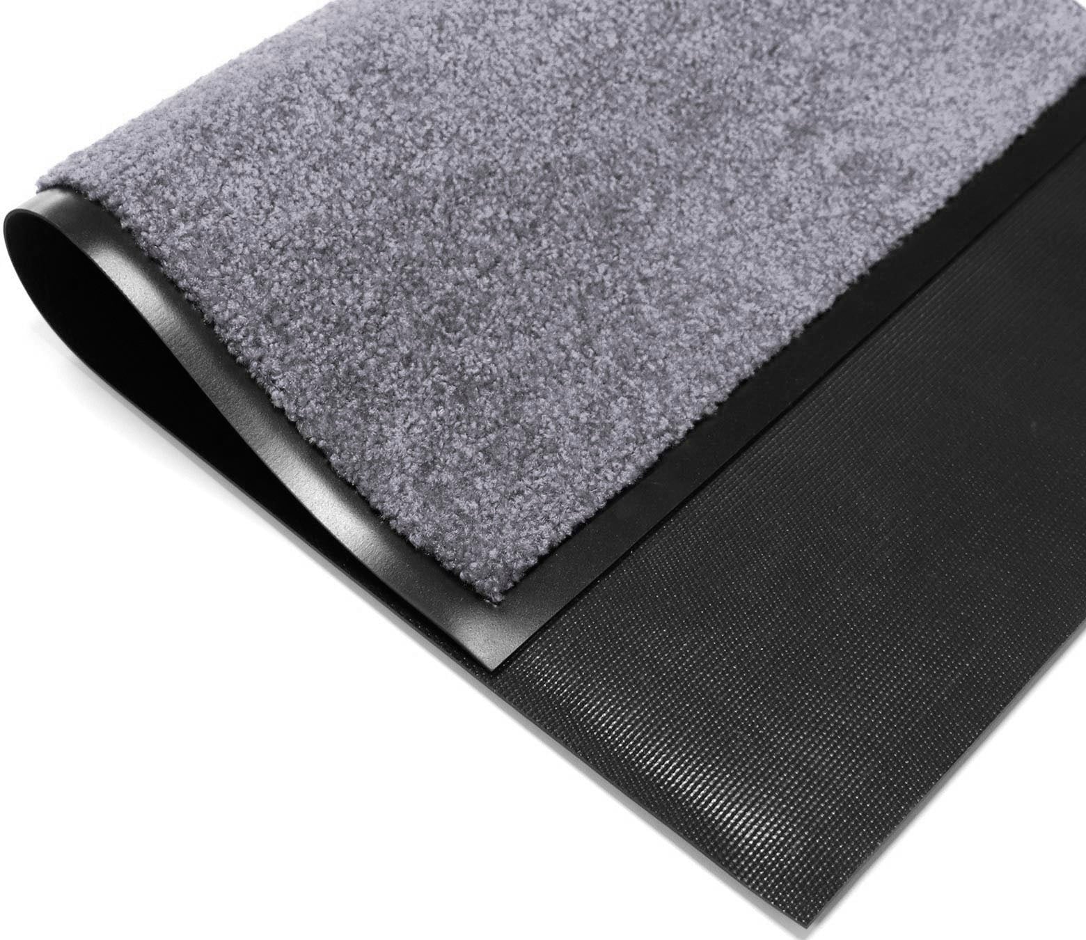 Primaflor-Ideen in Textil Fussmatte »Schmutzfangmatte CLEAN PRO, Made in Belgium«, rechteckig, 8 mm Höhe, Uni-Farben, UV-beständig, strapazierfähig, waschbar