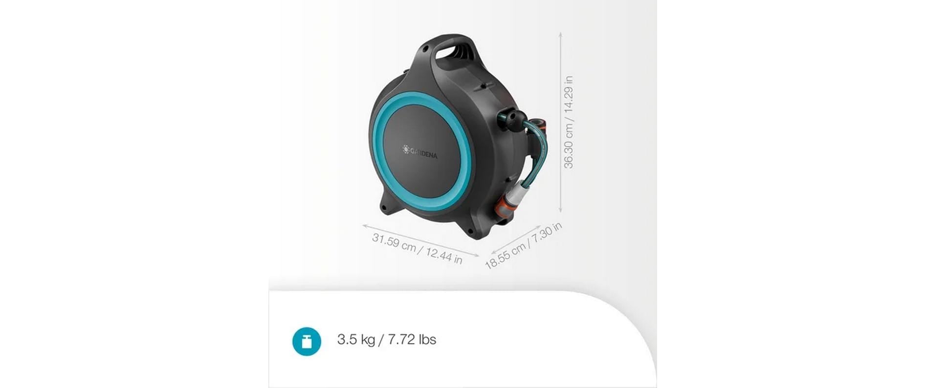 GARDENA Schlauchbox »Move, 12m Schlauch« Schlauchaufbewahrung