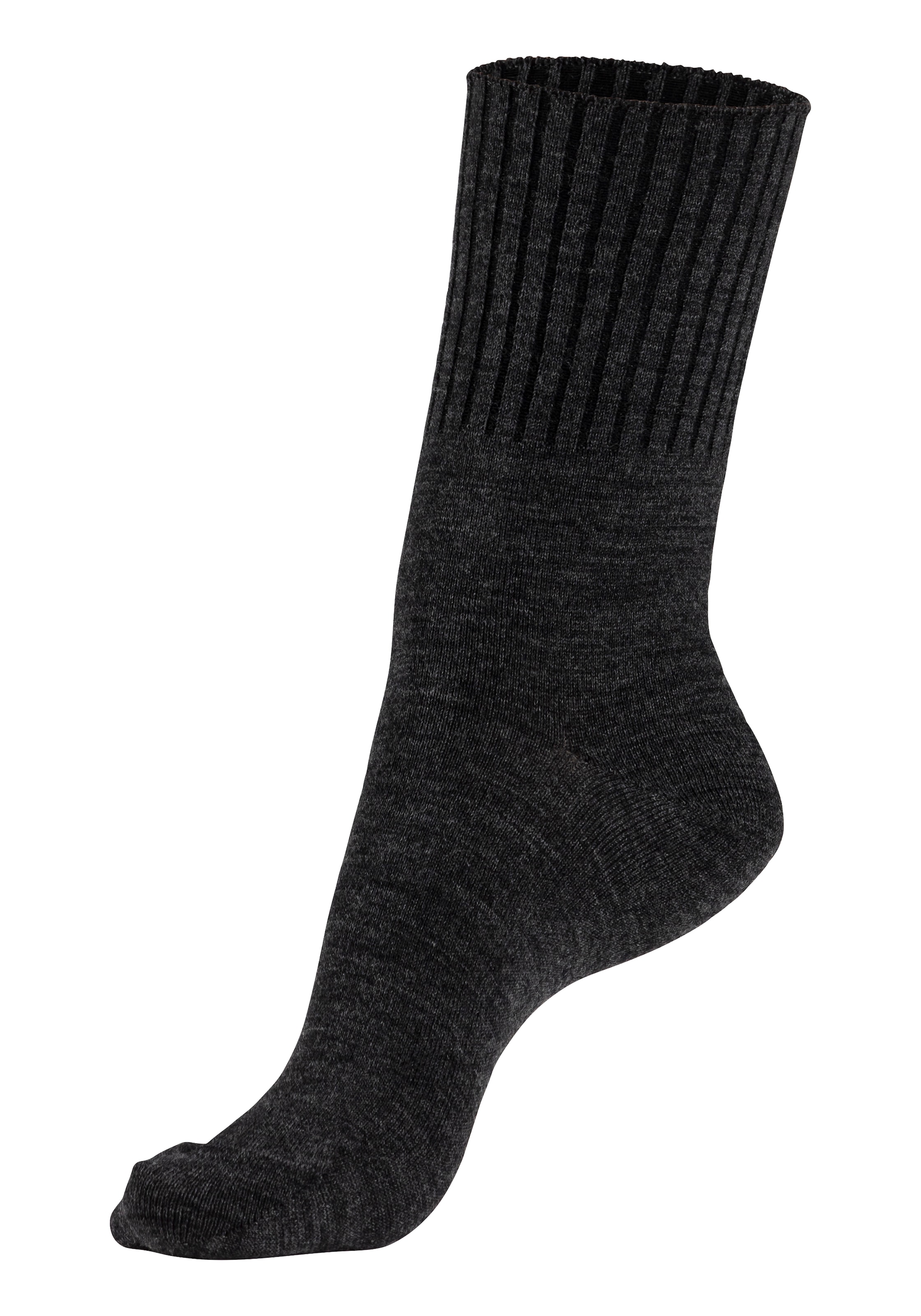 Lavana Umschlagsocken, (Packung, 3 Paar), fein gestrickt mit 53% Wolle