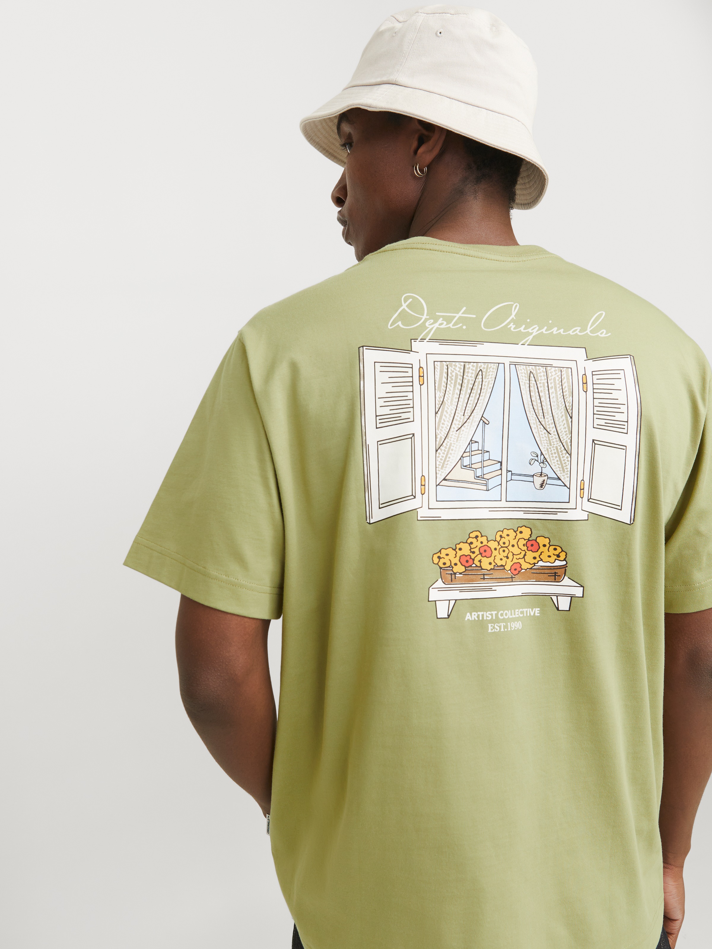 Jack & Jones T-Shirt »JORISLINGTON BACK TEE SS CREW NECK SN«