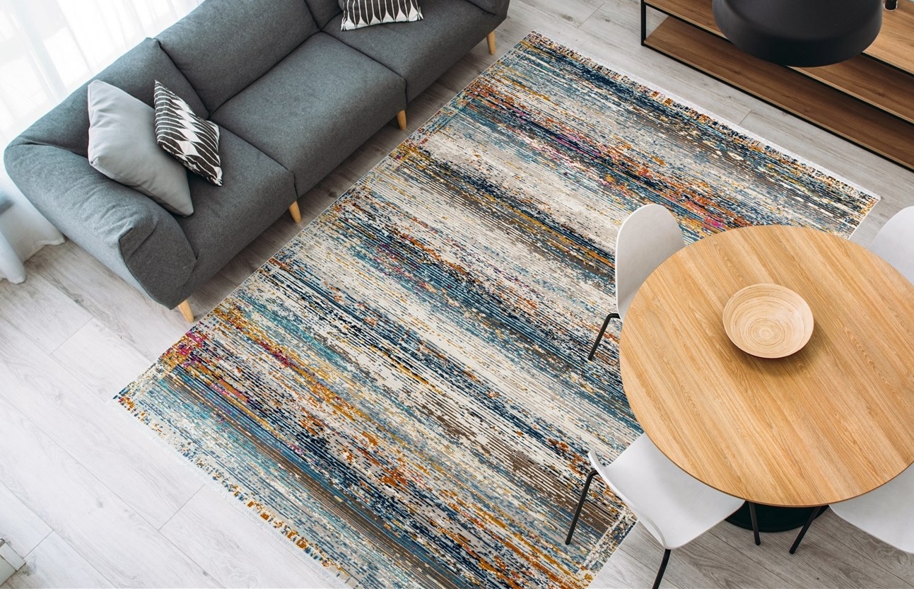 Image of calo-deluxe Teppich "Valessa-808" rechteckig 5 mm Höhe Wohnzimmer
