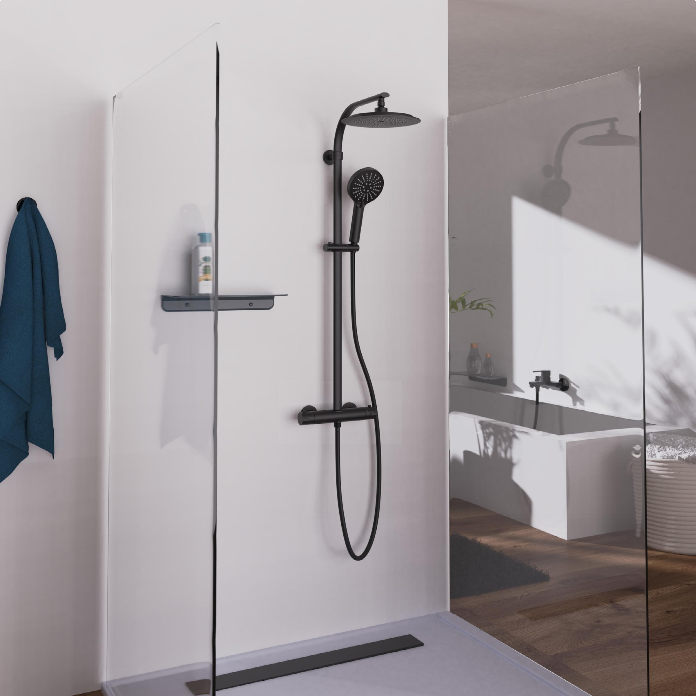 Schütte Duschsäule »MADURA FRESH« inkl. Wasserspardichtung, Sicherheitssperre, Antikalk, höhenverstellb.