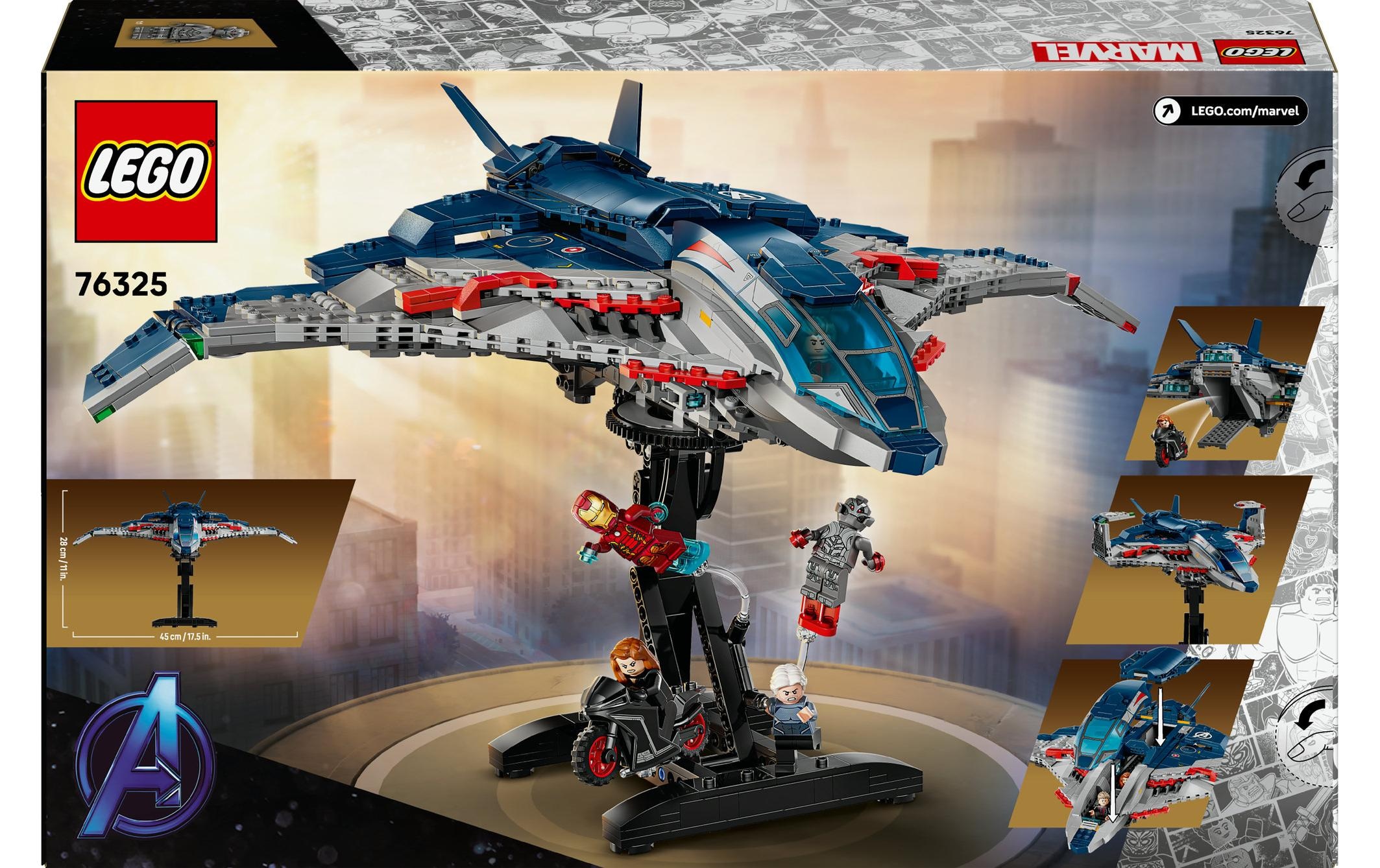 LEGO® Briques de jeu »LEGO® Marvel Avengers: Age of Ultron Quinjet 76325«