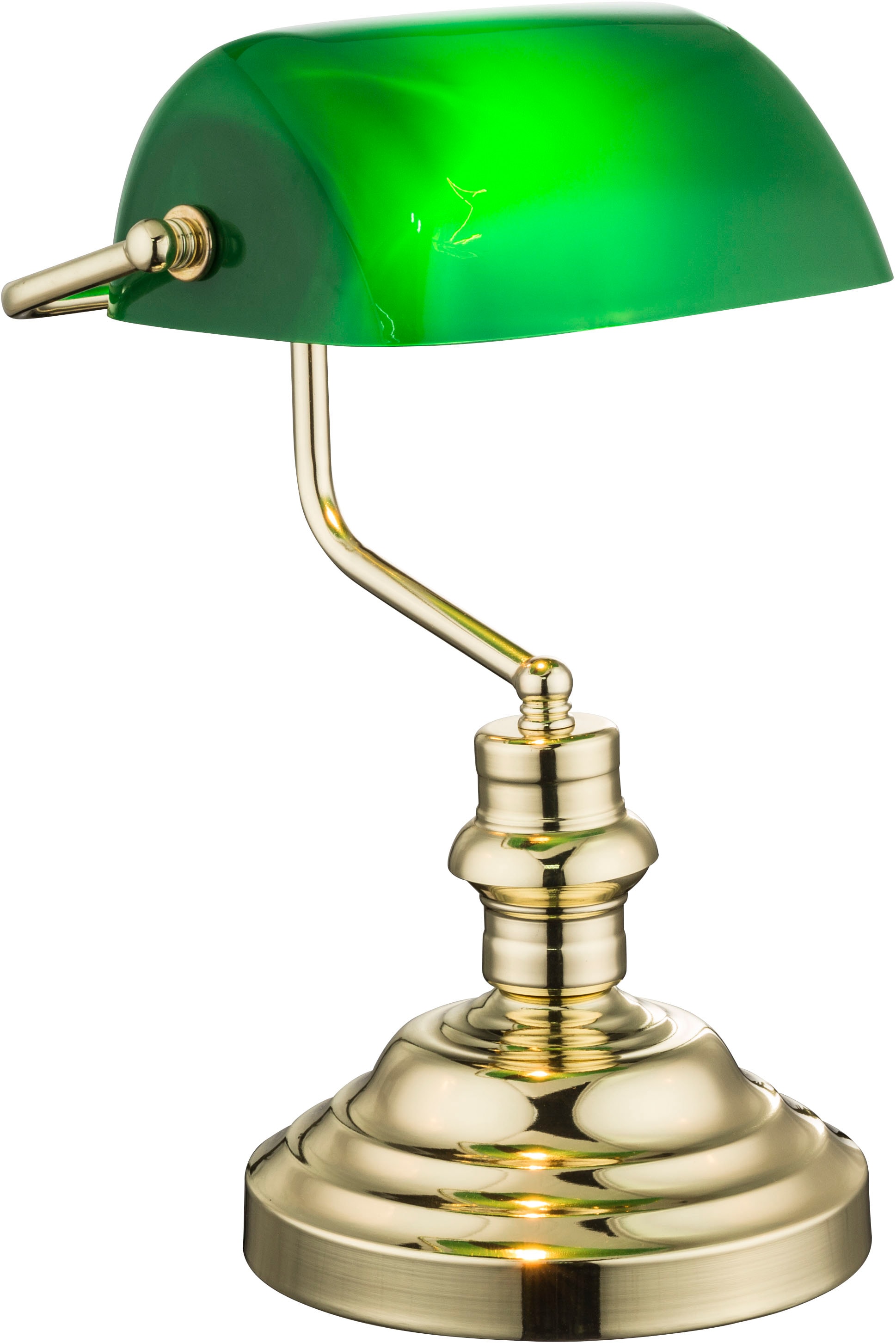 GLOBO LIGHTING Lampe de bureau »ANTIQUE« 1 cuis Klassische Schreibtischleuchte, Antik-look Tischleuchte, Bankerlamp